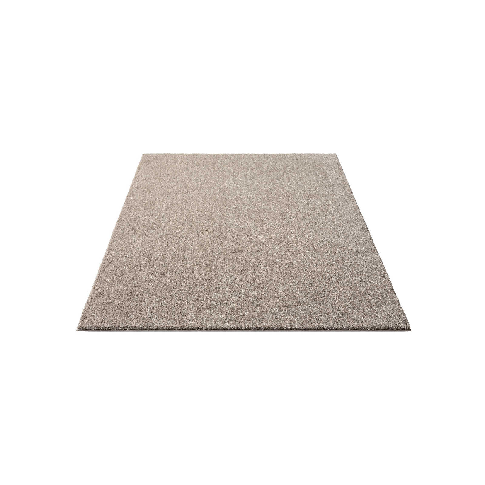 Soft short pile carpet in beige - 200 x 140 cm
