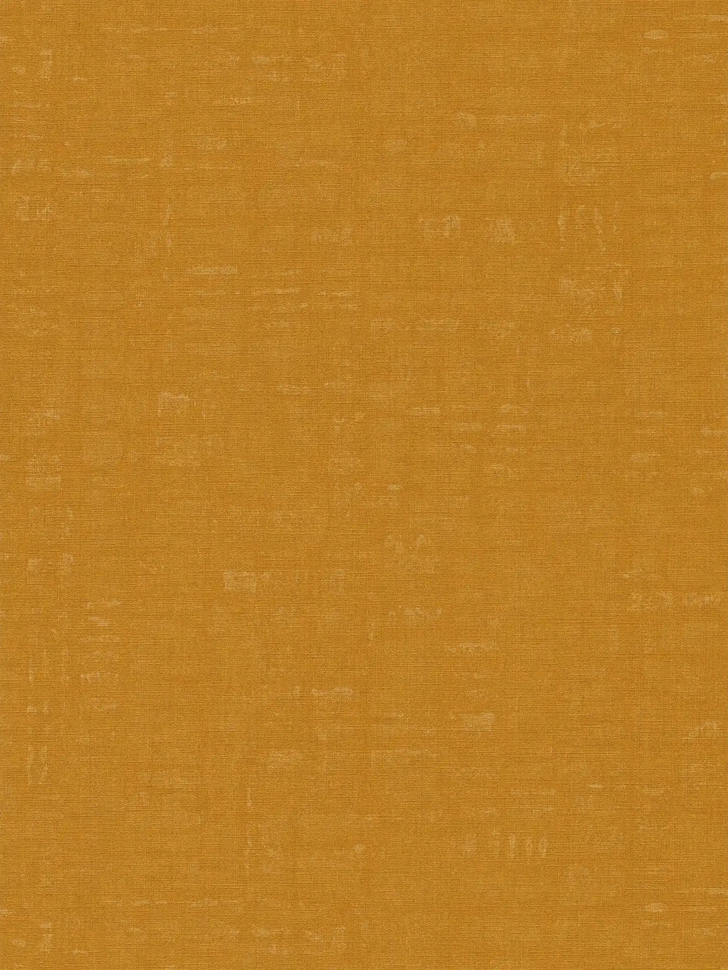 Non-woven wallpaper plain with mottled effect - yellow
