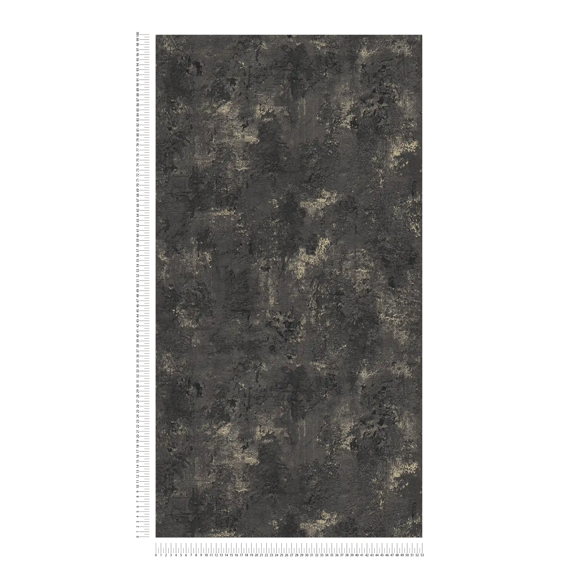             Papier peint noir structuré avec aspect rustique du béton
        