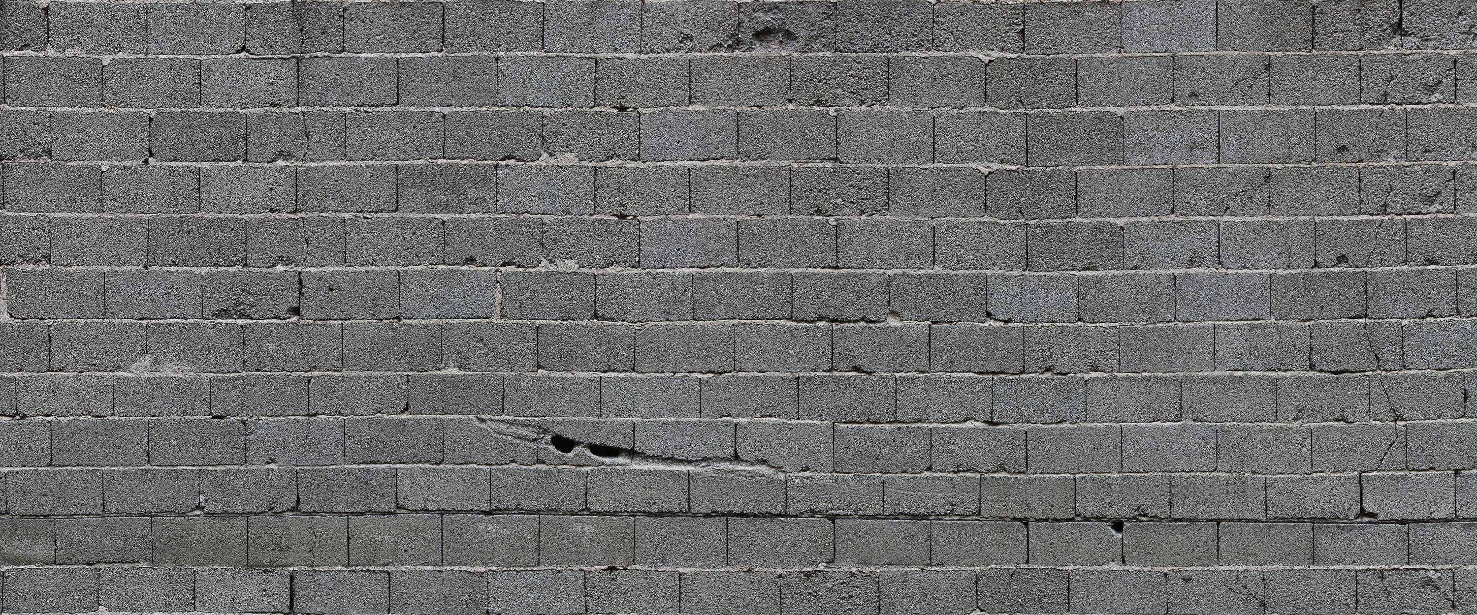             Muurschildering grijze stenen muur met betonblokken
        