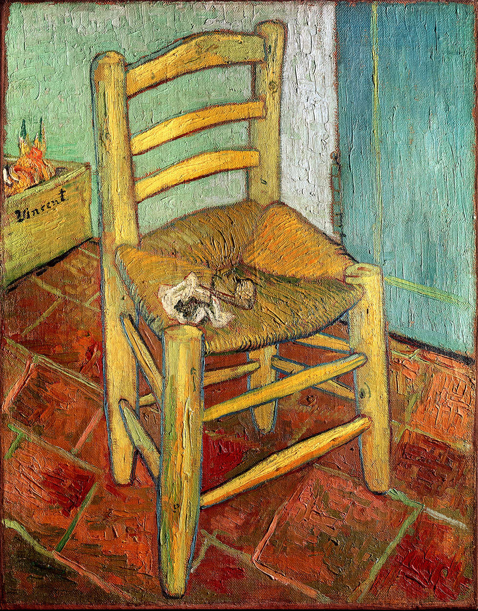             Mural de Vincent van Gogh "La silla de Vincent"
        