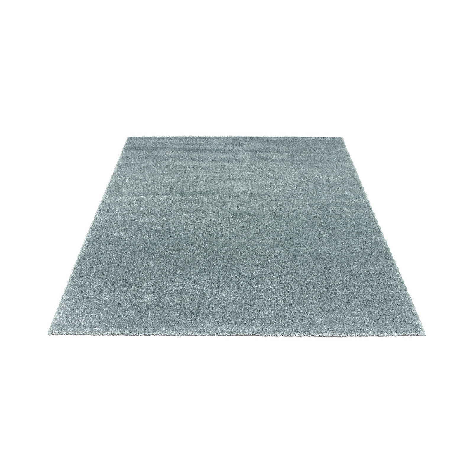 Simple short pile carpet in blue - 230 x 160 cm
