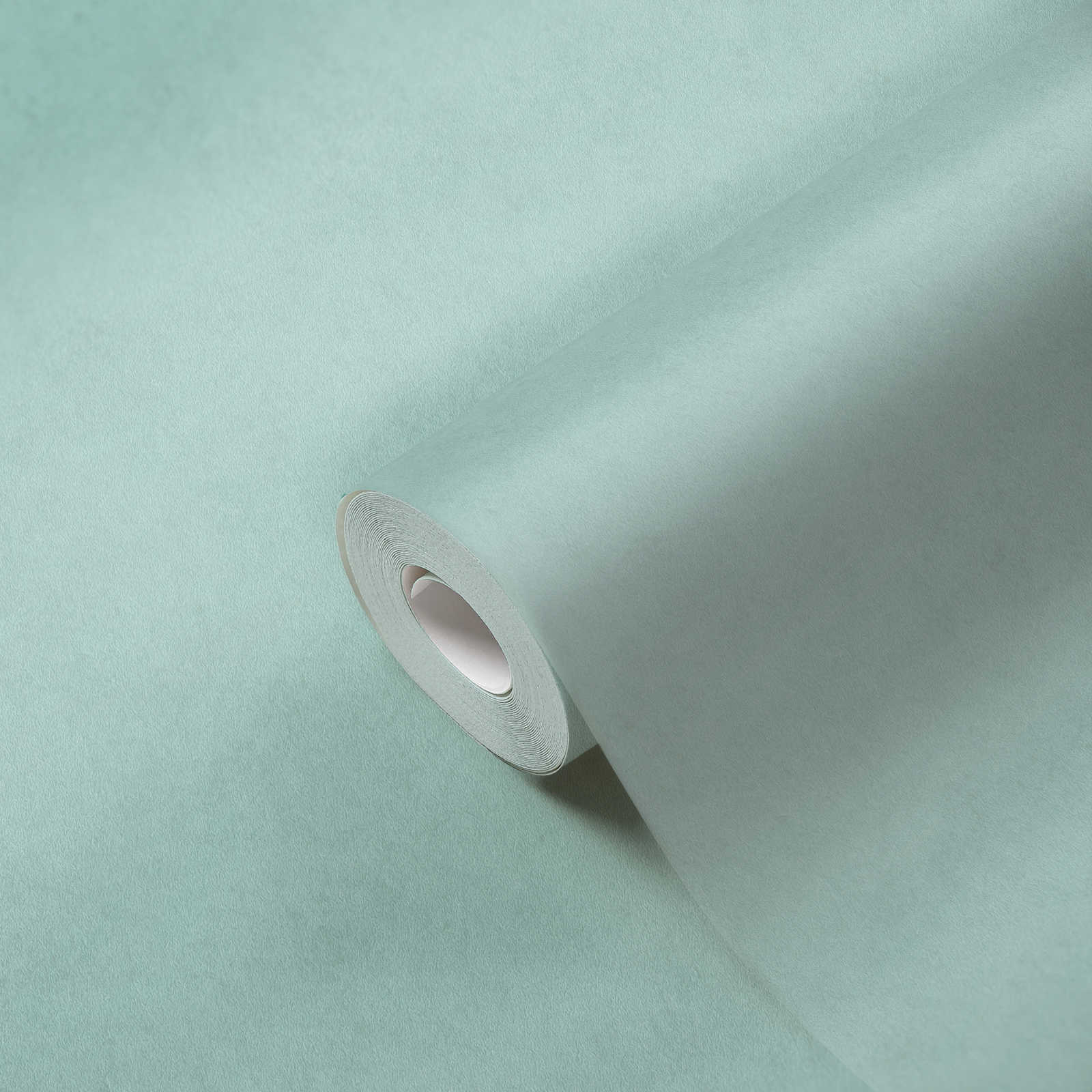             Plain non-woven wallpaper - turquoise
        