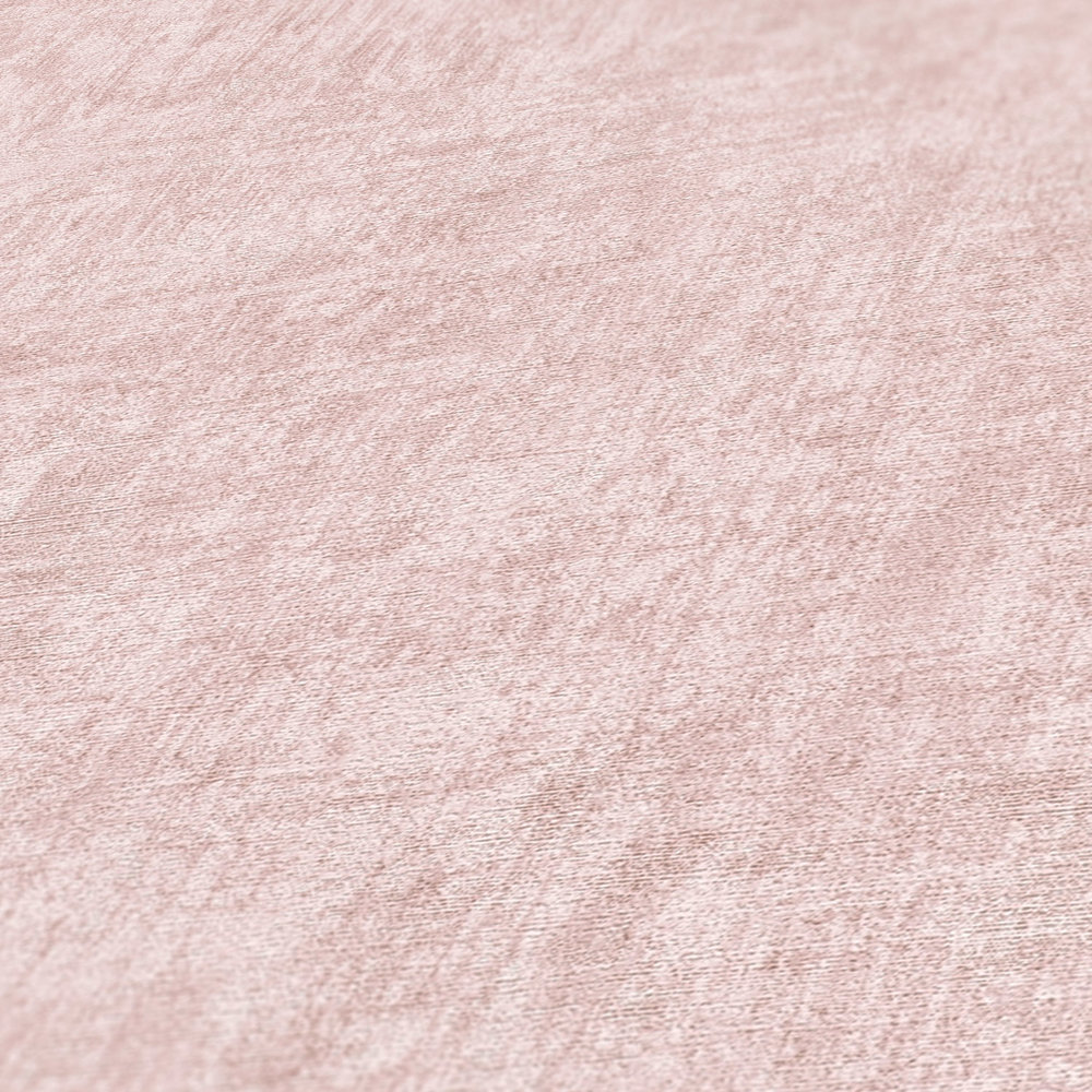             Papel pintado no tejido liso, moteado, con textura - rosa
        