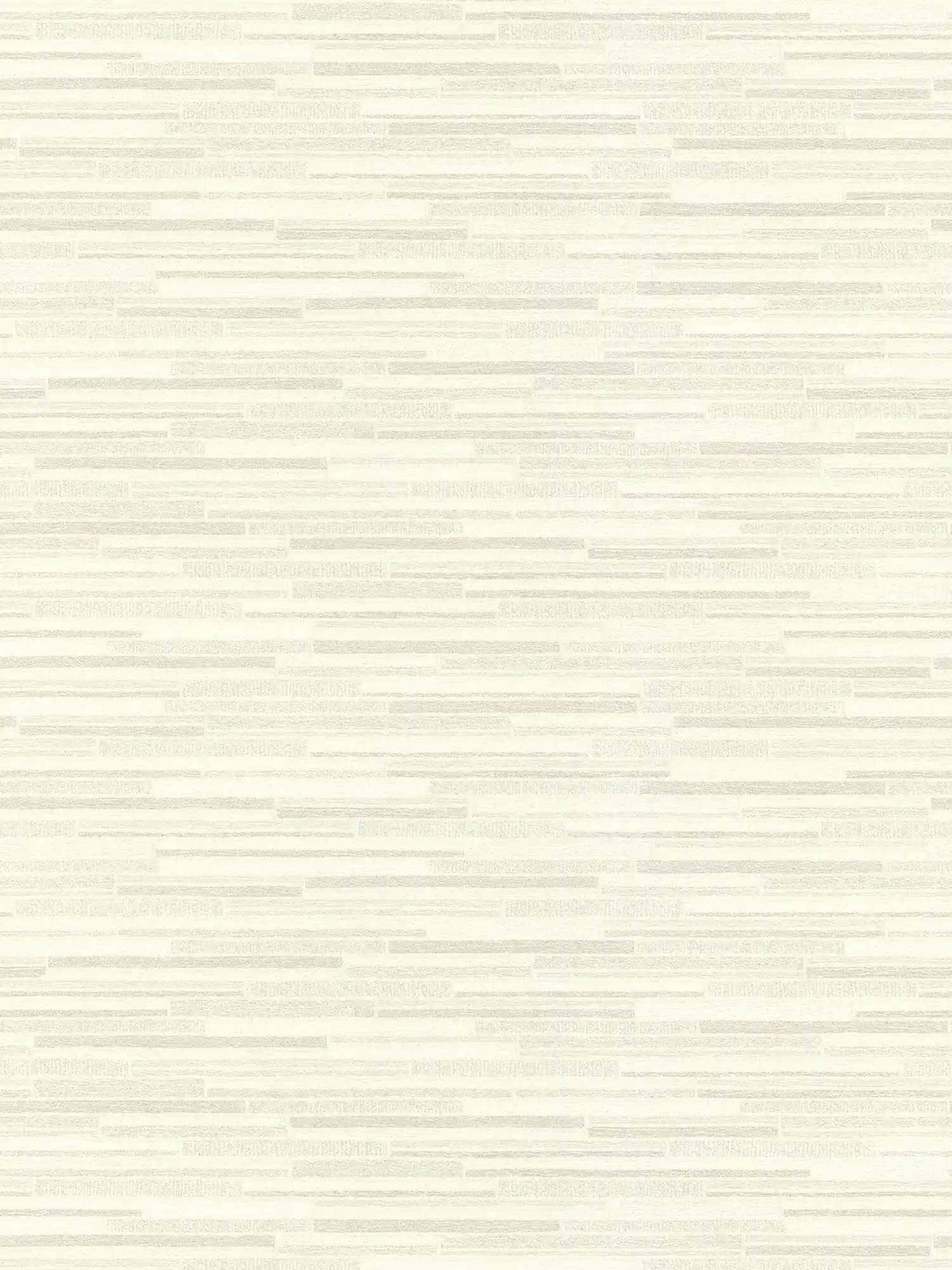 Wallpaper with line design & stone look - white, grey
