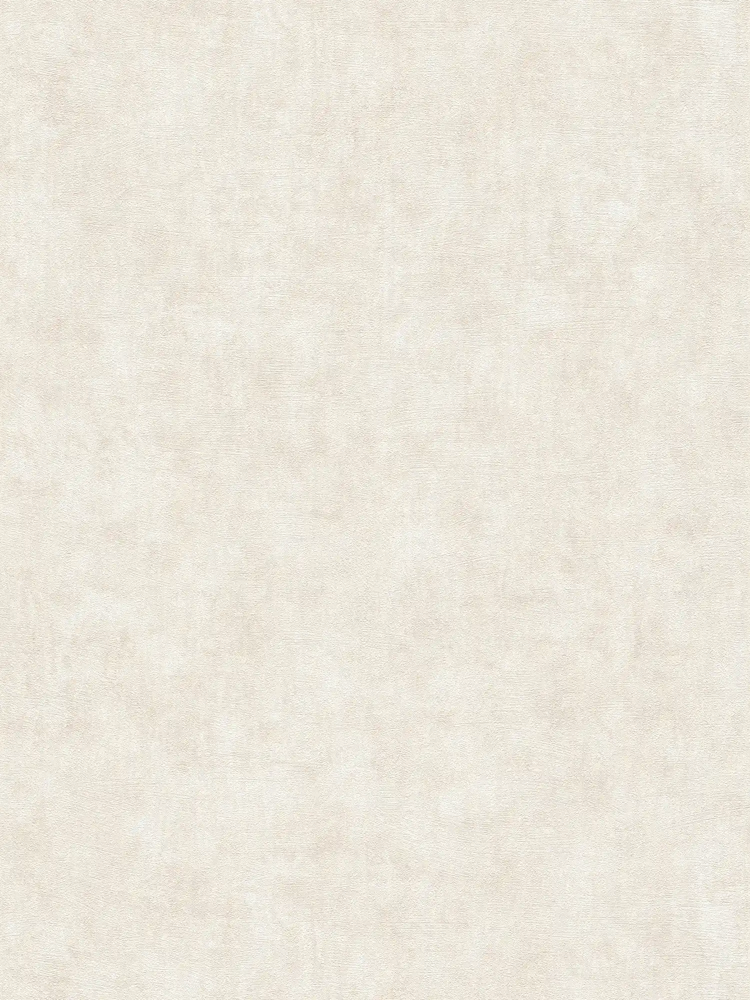 Non-woven wallpaper with textured pattern plain - cream, beige
