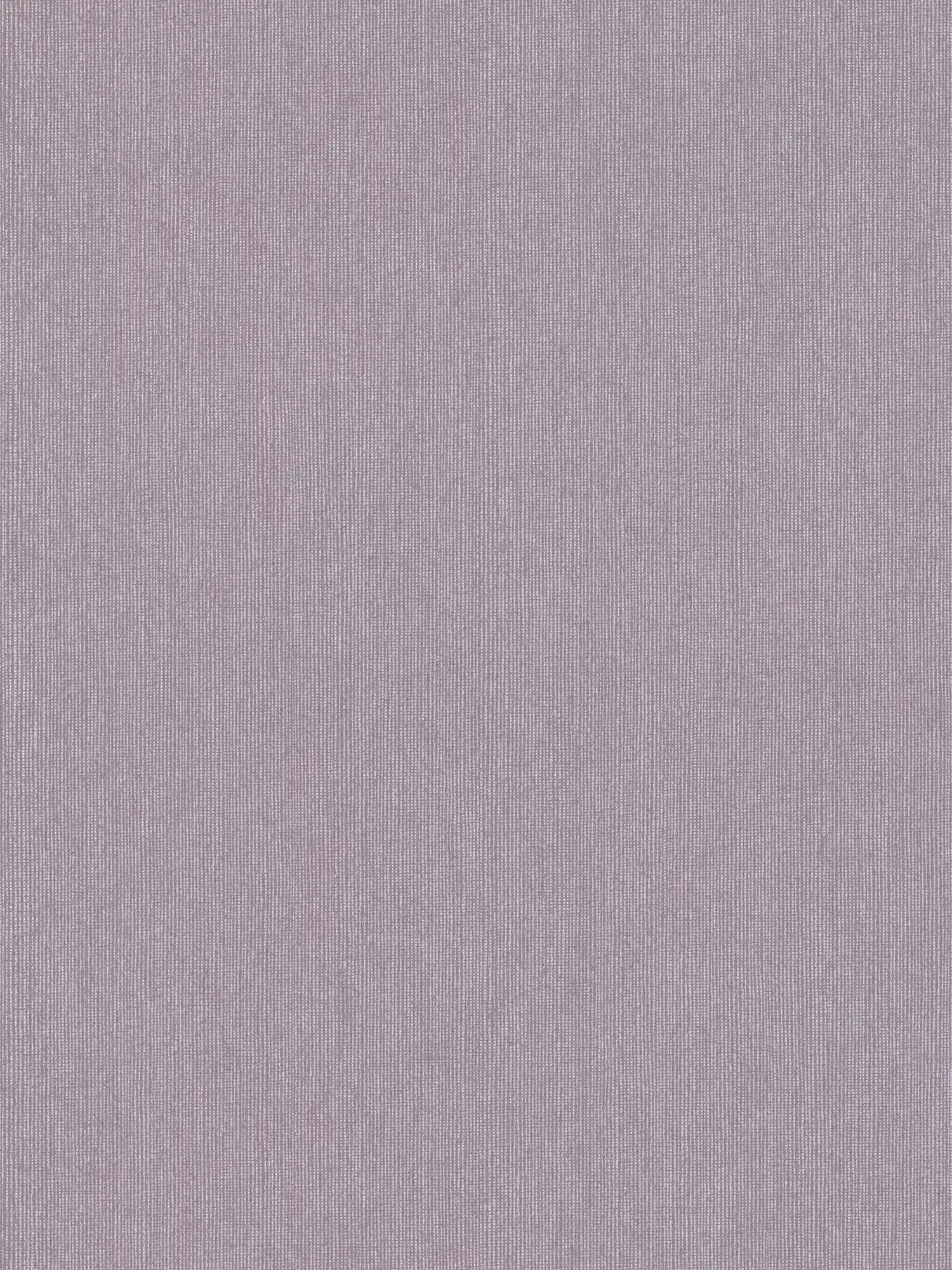 Papier peint brillant avec structure textile & effet chatoyant - violet, gris
