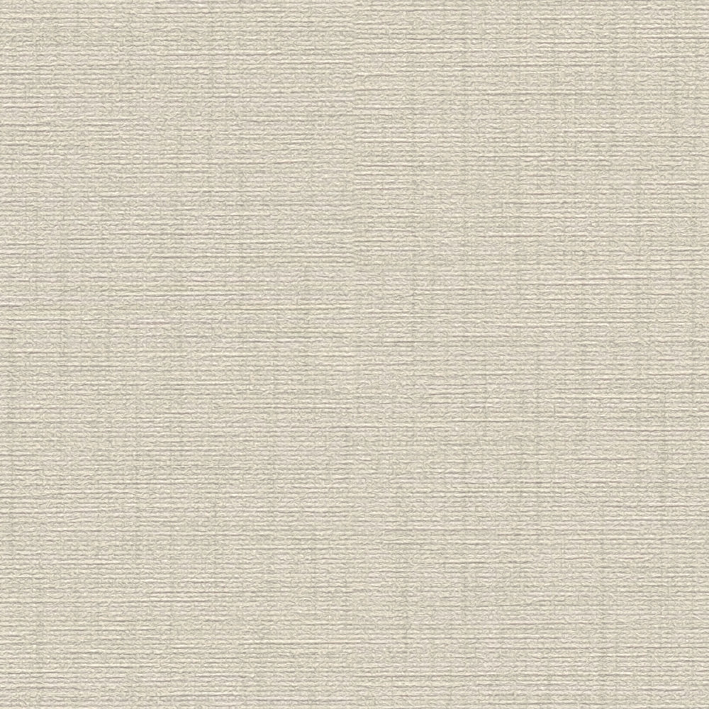             Papier peint uni Beige avec structure textile - Gris
        