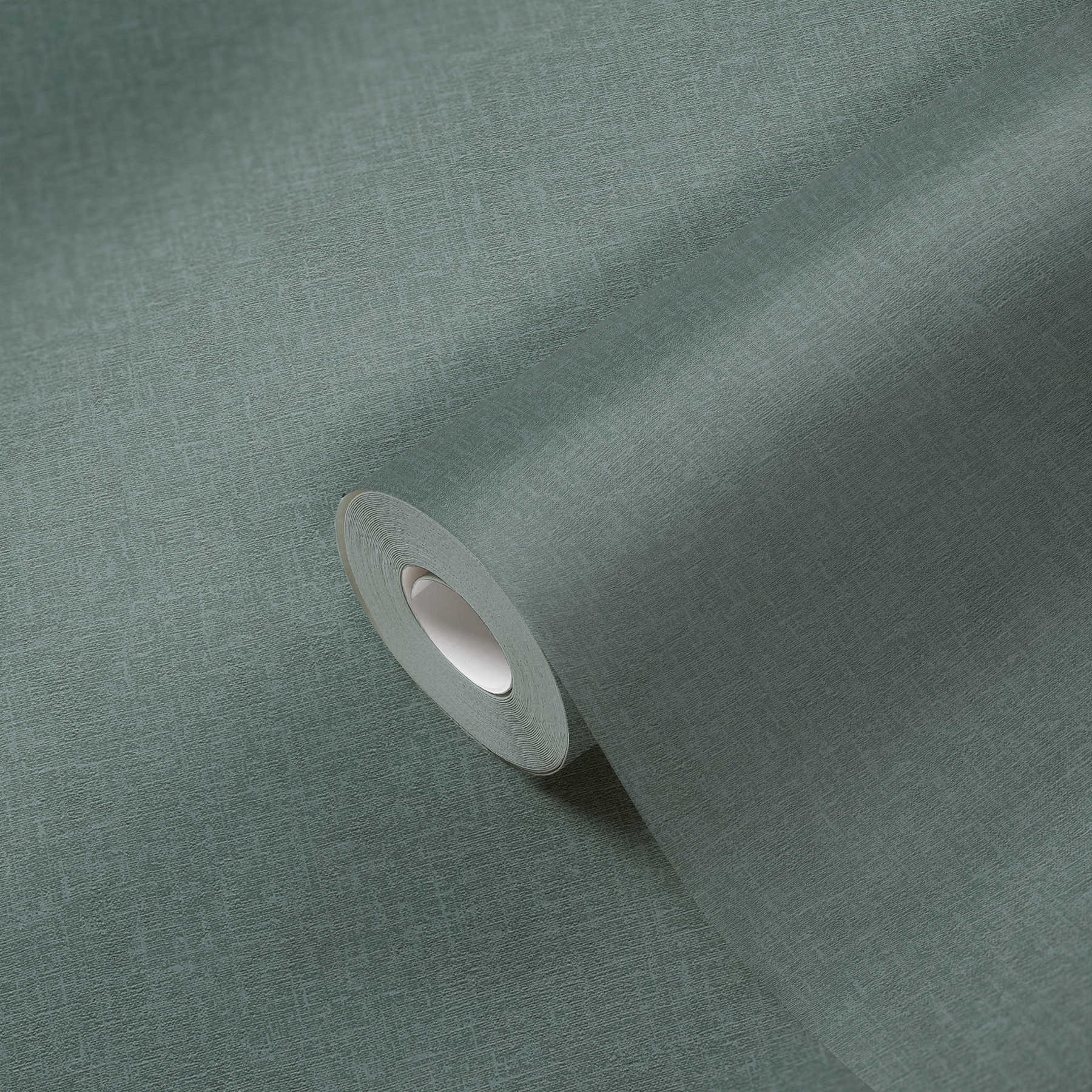             Eenheidsbehang gevlekt met textiel look - groen
        
