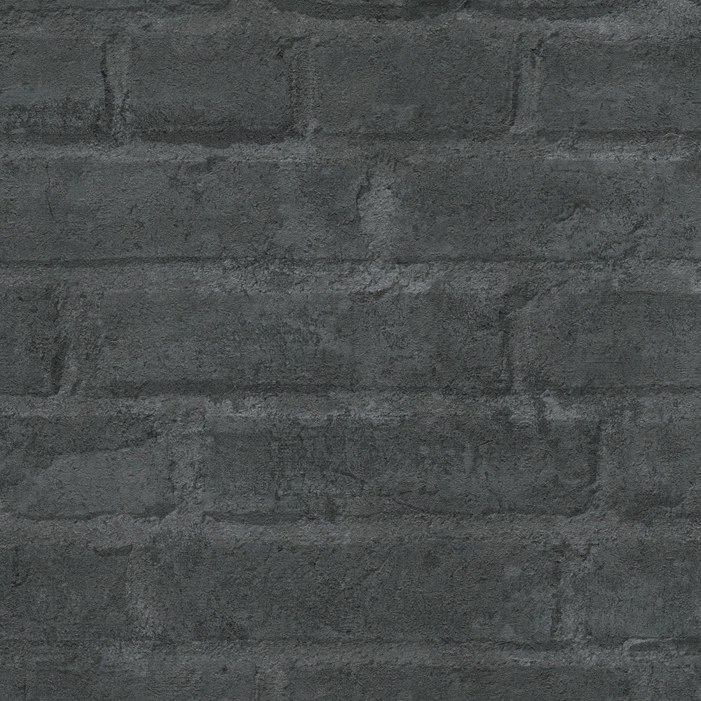             Antraciet steen behang bakstenen muur ontwerp - grijs, zwart, antraciet
        