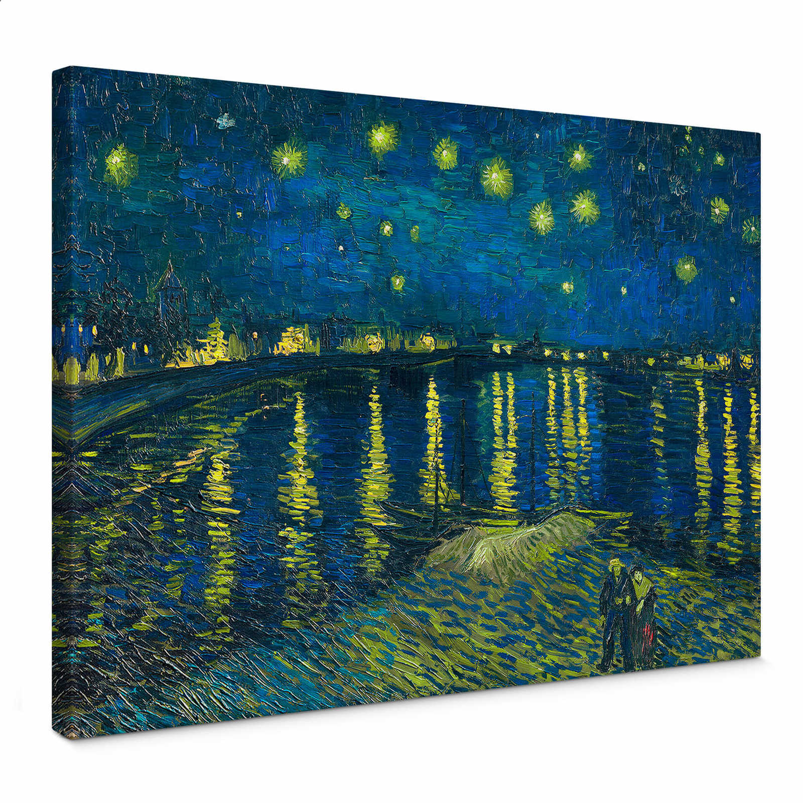         Canvas print "Starry night" by van Gogh – blue, yellow
    
