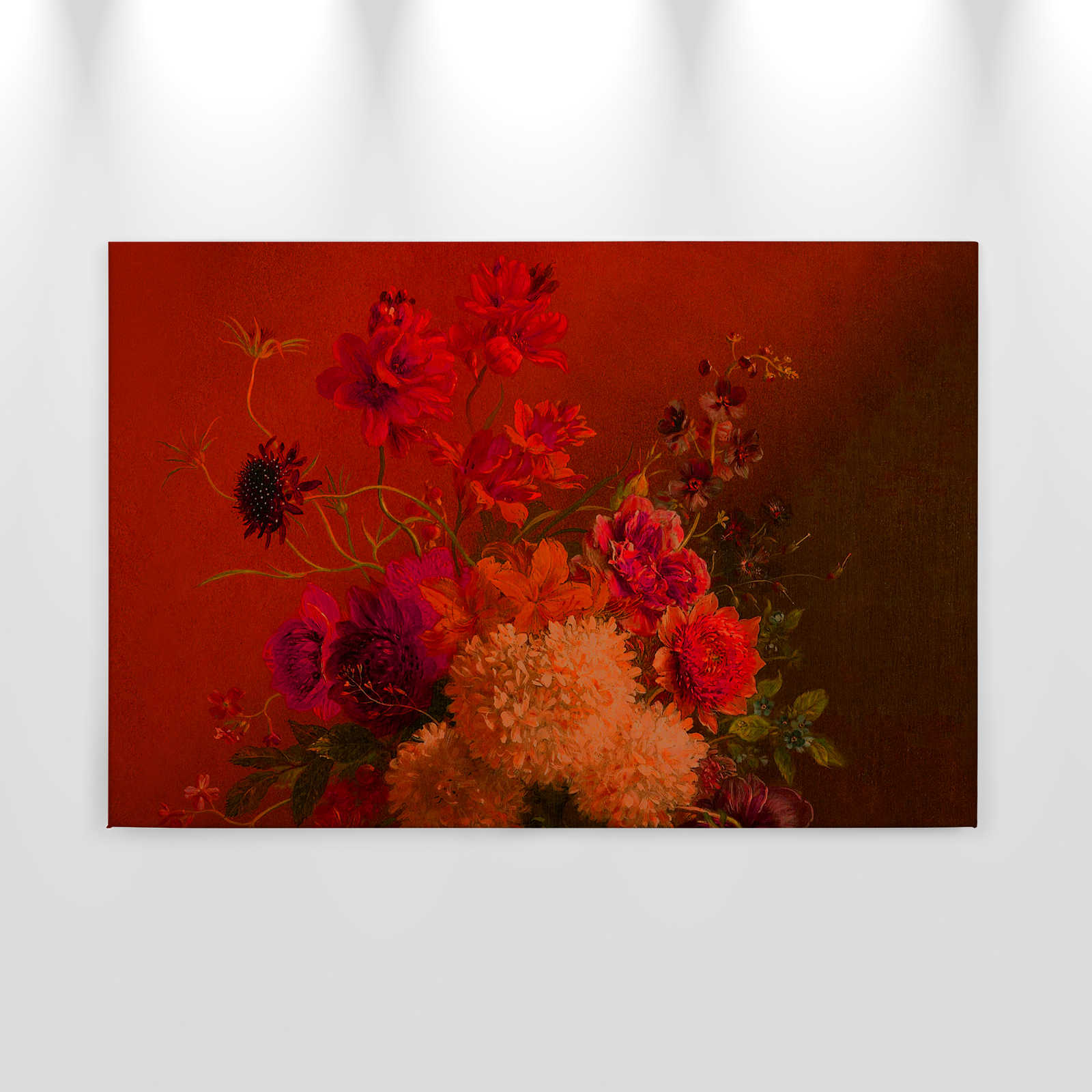             Neon Canvas Painting with Flowers Still Life | walls by patel - 0.90 m x 0.60 m
        