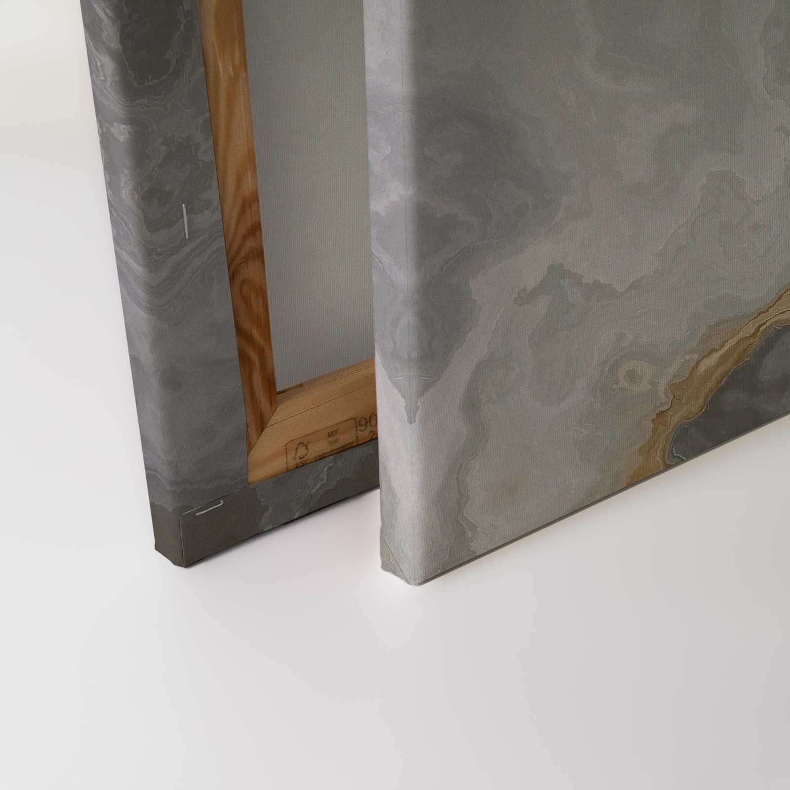             Quadro su tela effetto pietra di quarzo con marmorizzazione - 0,90 m x 0,60 m
        
