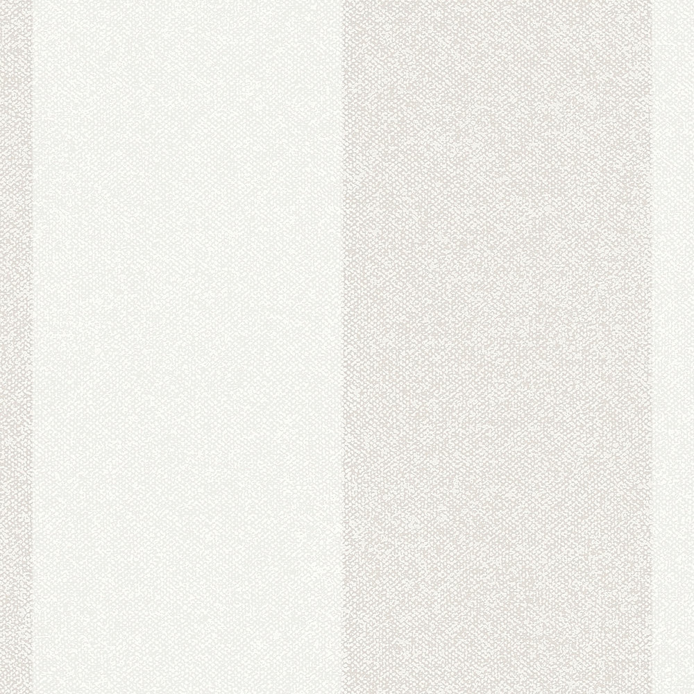             Carta da parati a righe con effetto lino - crema, grigio, beige
        