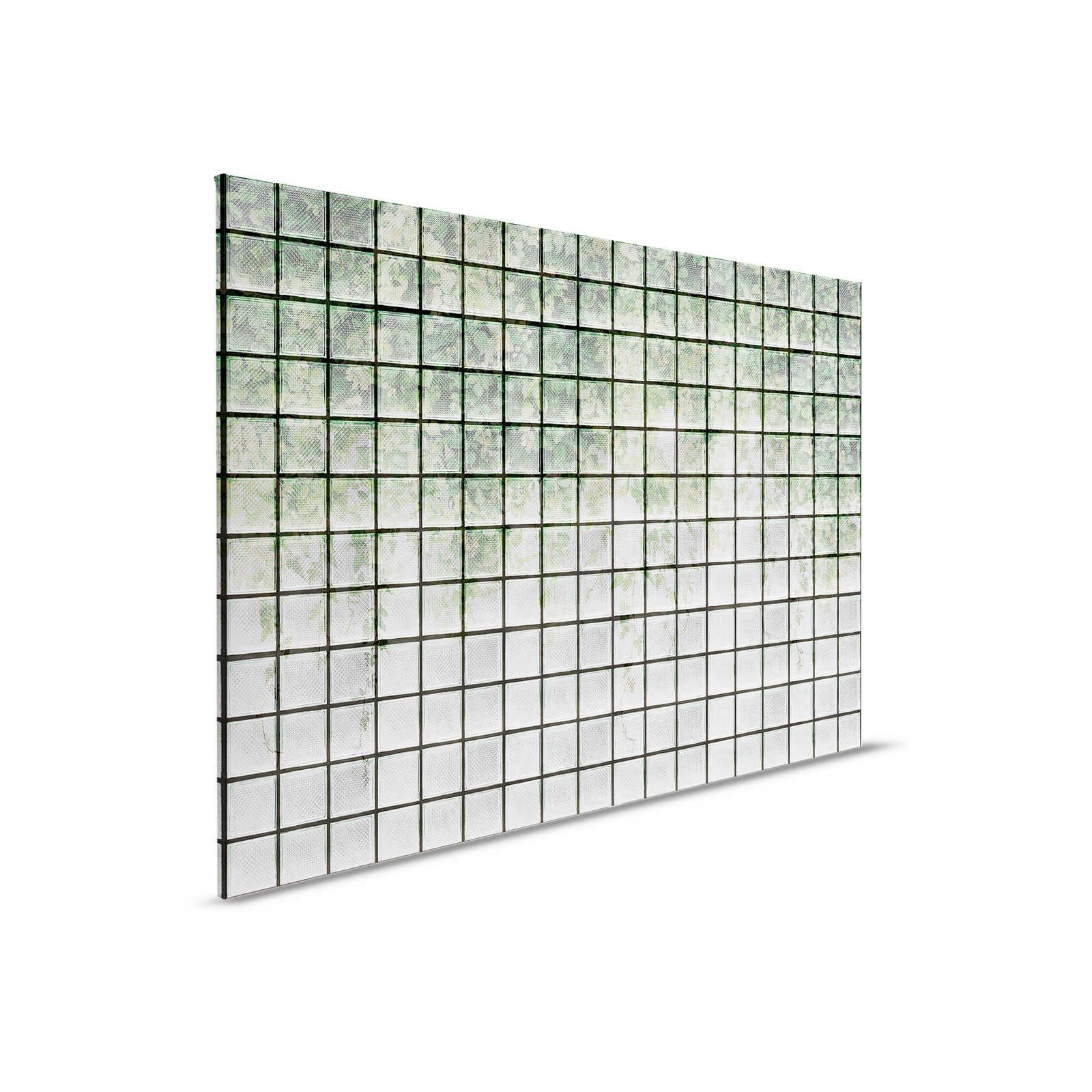         Green House 2 - Greenhouse Canvas painting Leaves & Glass bricks - 0.90 m x 0.60 m
    