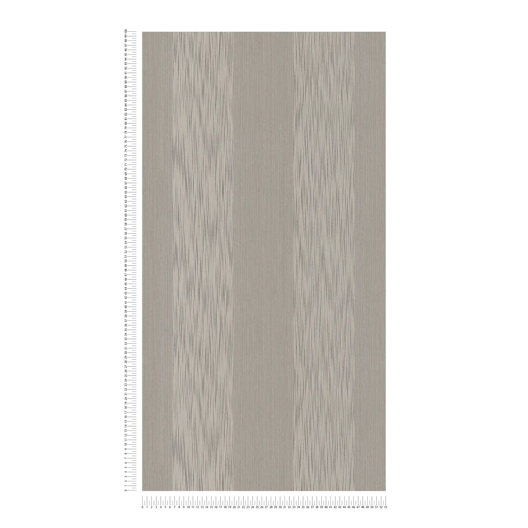            Papel pintado de rayas melange con efecto de textura - gris
        
