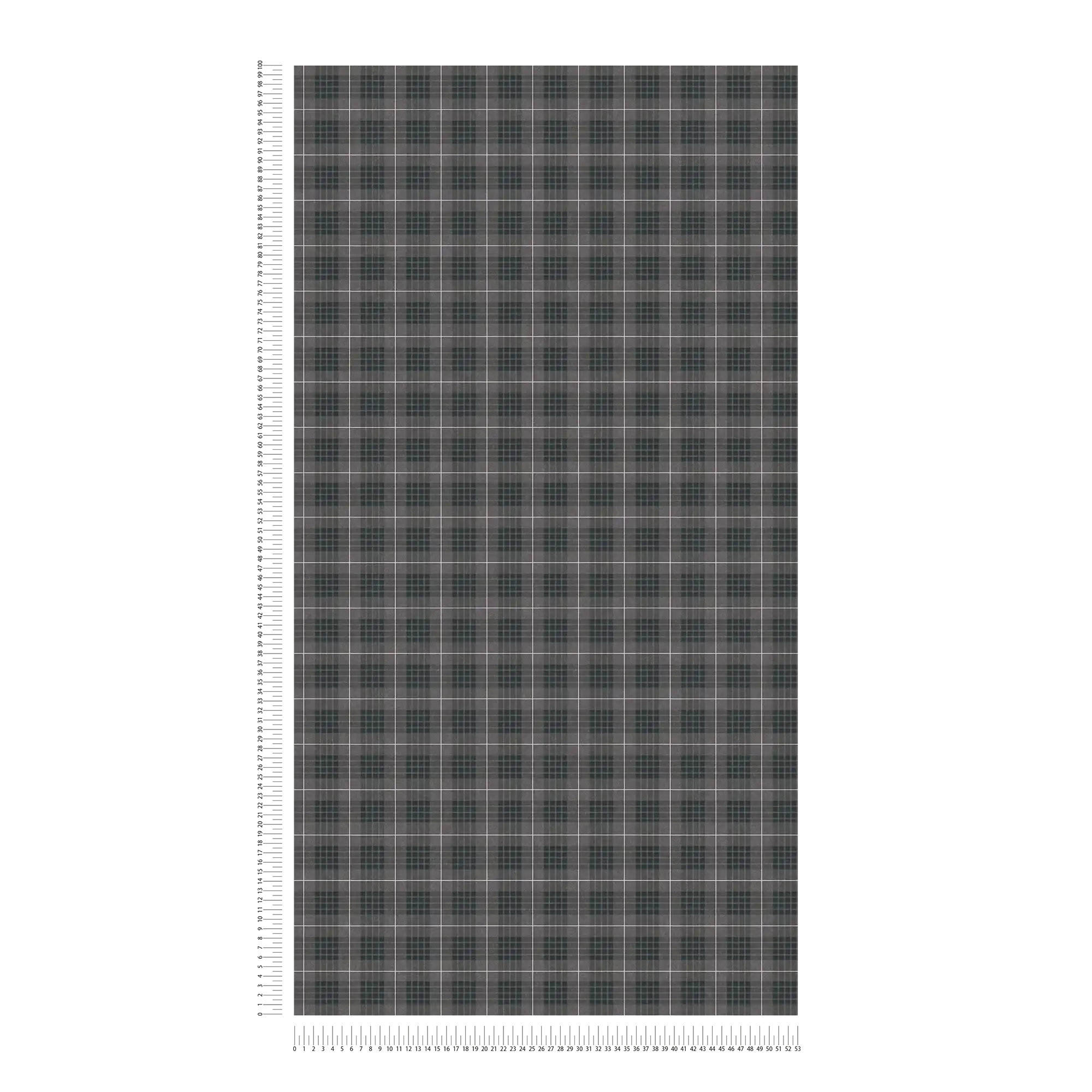             Carta da parati in tessuto tartan a quadri - grigio, bianco
        