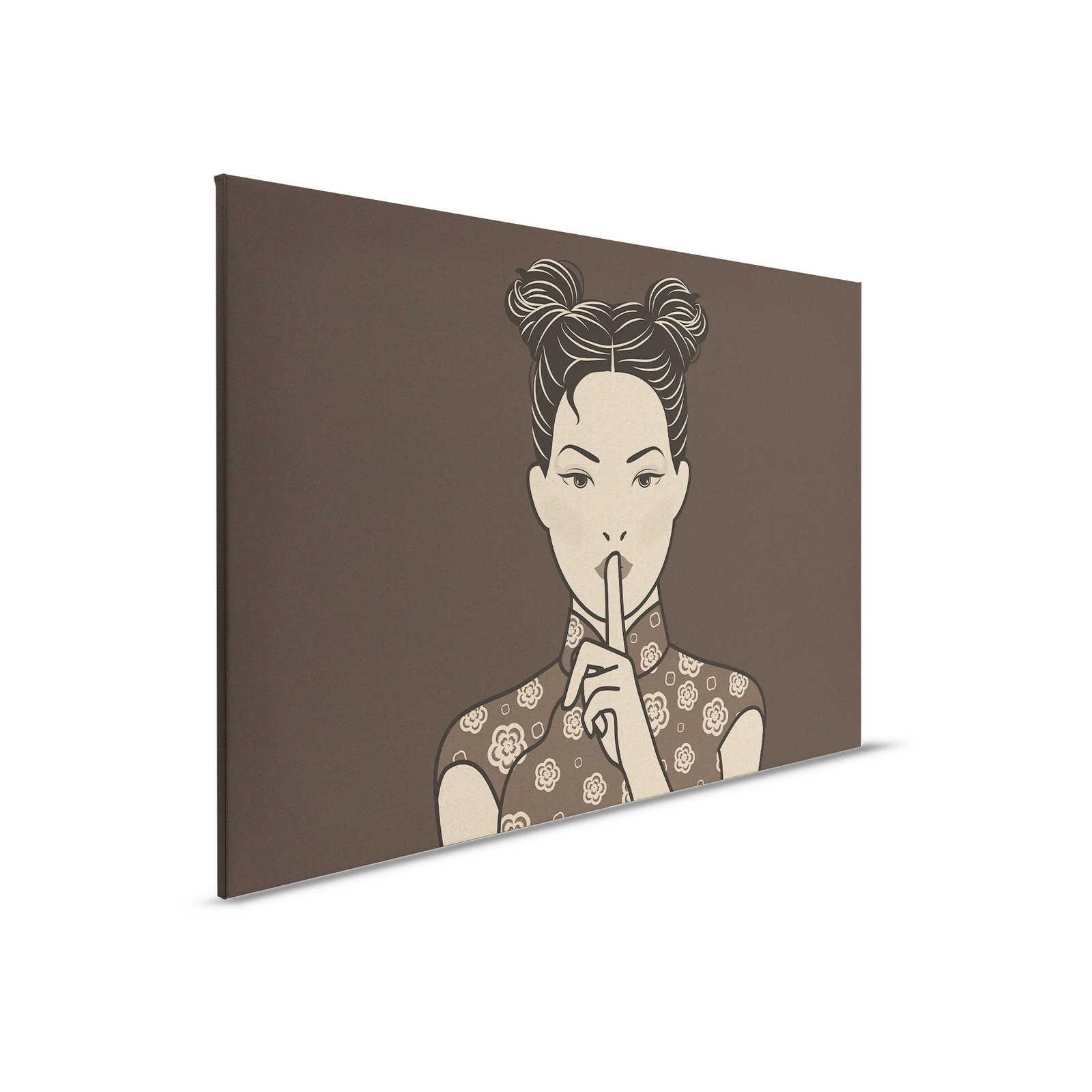         Himari 2 - pssst, manga style on canvas picture - cardboard structure - 0.90 m x 0.60 m
    