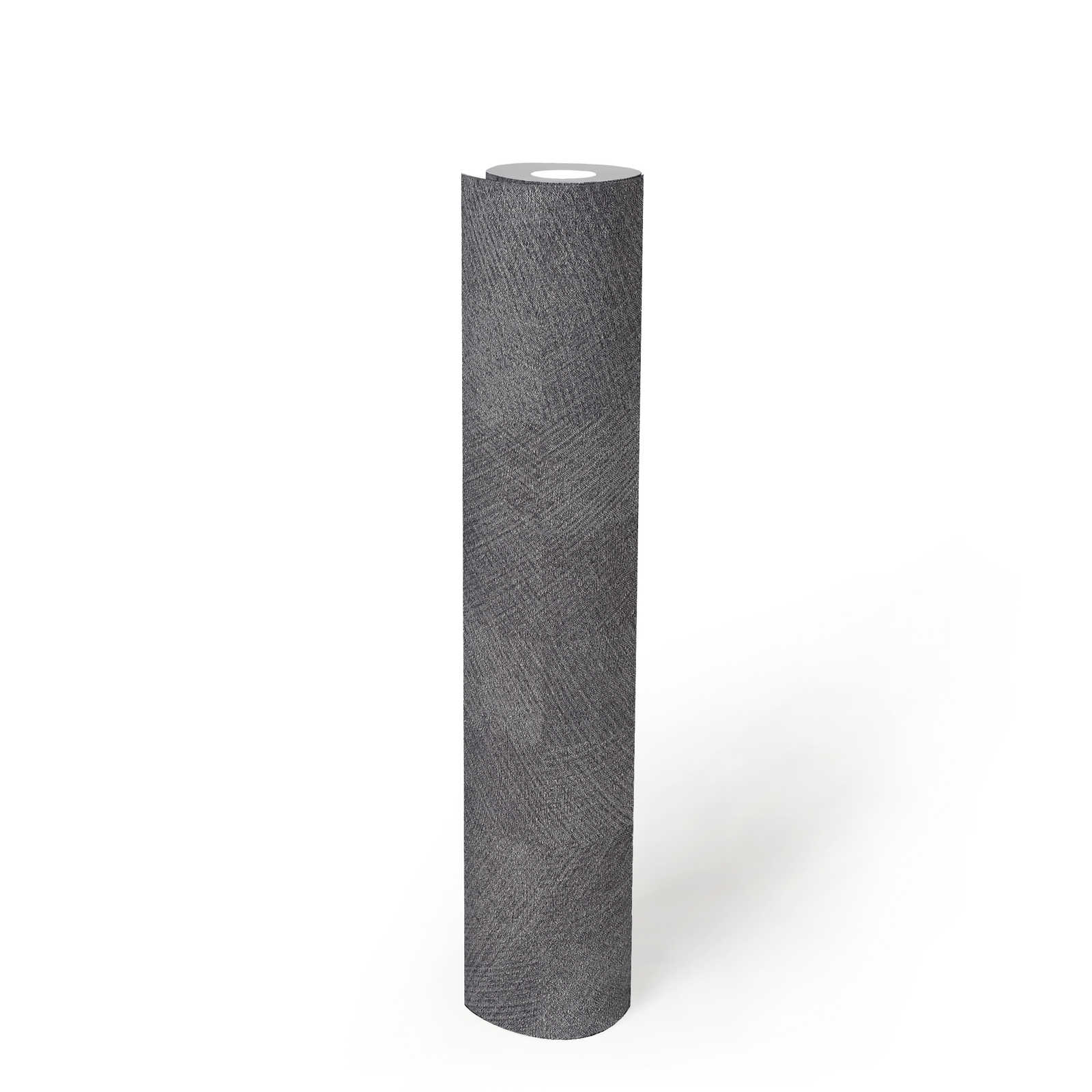             Carta da parati metallizzata a quadri grigio scuro con effetto lucido - grigio, metallizzato
        