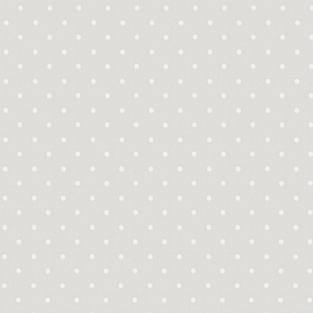             Non-woven wallpaper with small dot pattern - grey, white
        