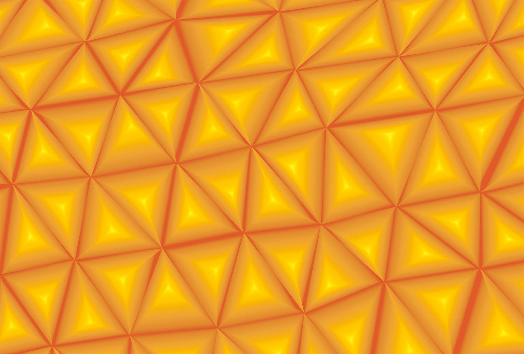             3D Fototoop Oranje met driehoekige facetten
        