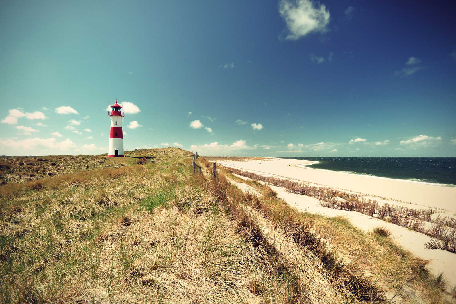             Toile avec paysage de plage avec phare - 0,90 m x 0,60 m
        
