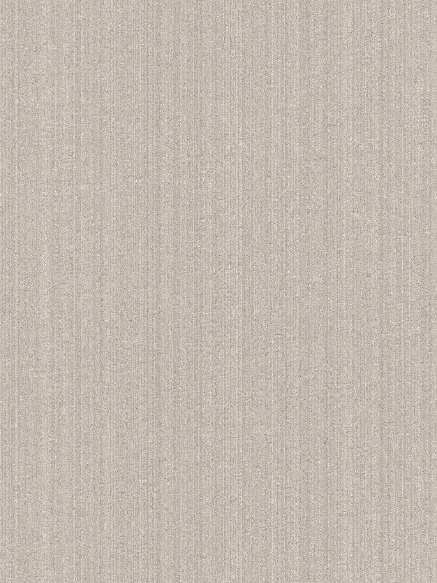 Plain wallpaper beige grey with satin finish
