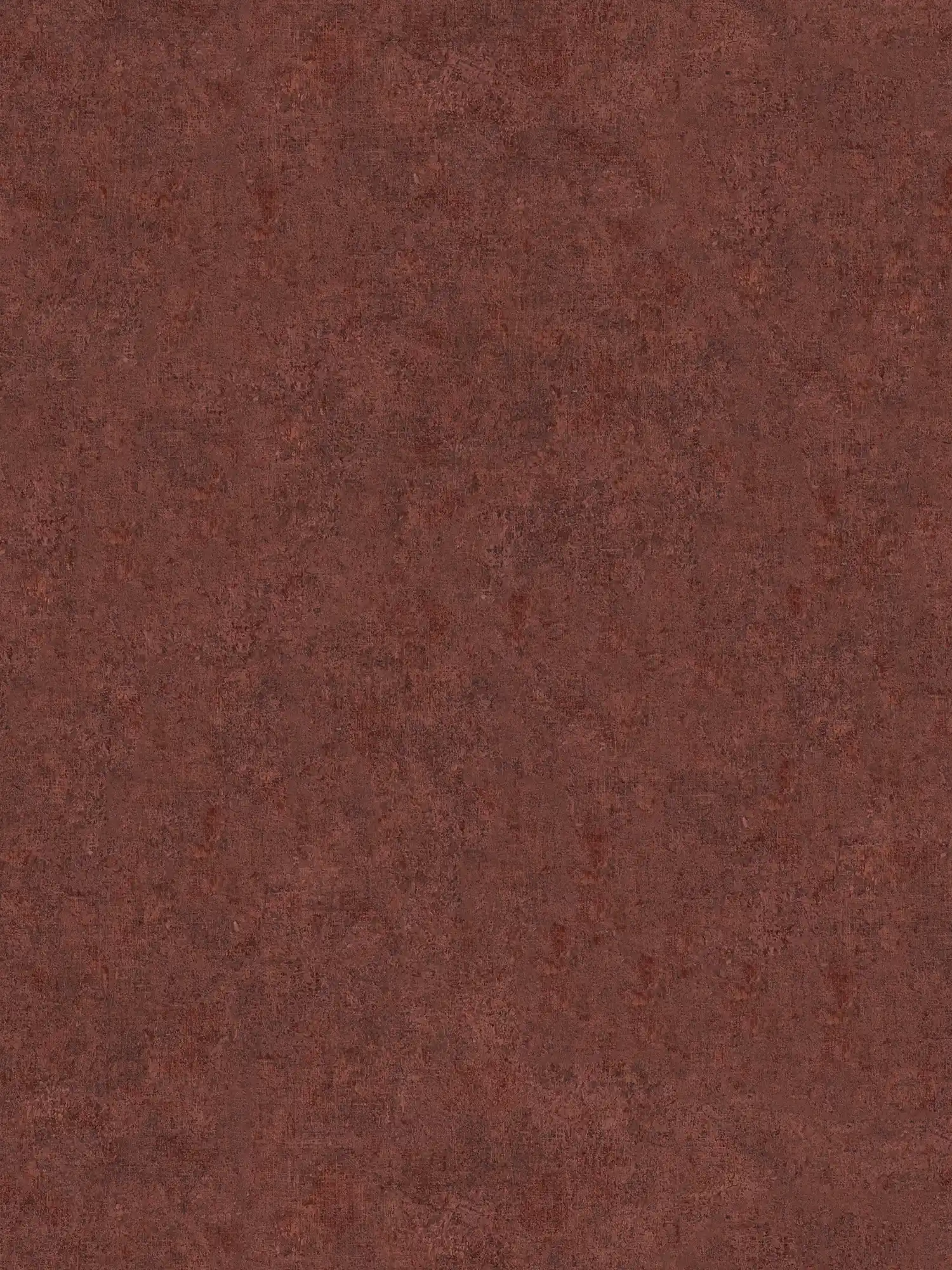 Papel pintado no tejido liso con motivos de colores y aspecto vintage - rojo
