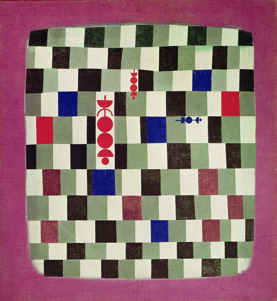             Fotobehang "Überschach" van Paul Klee
        