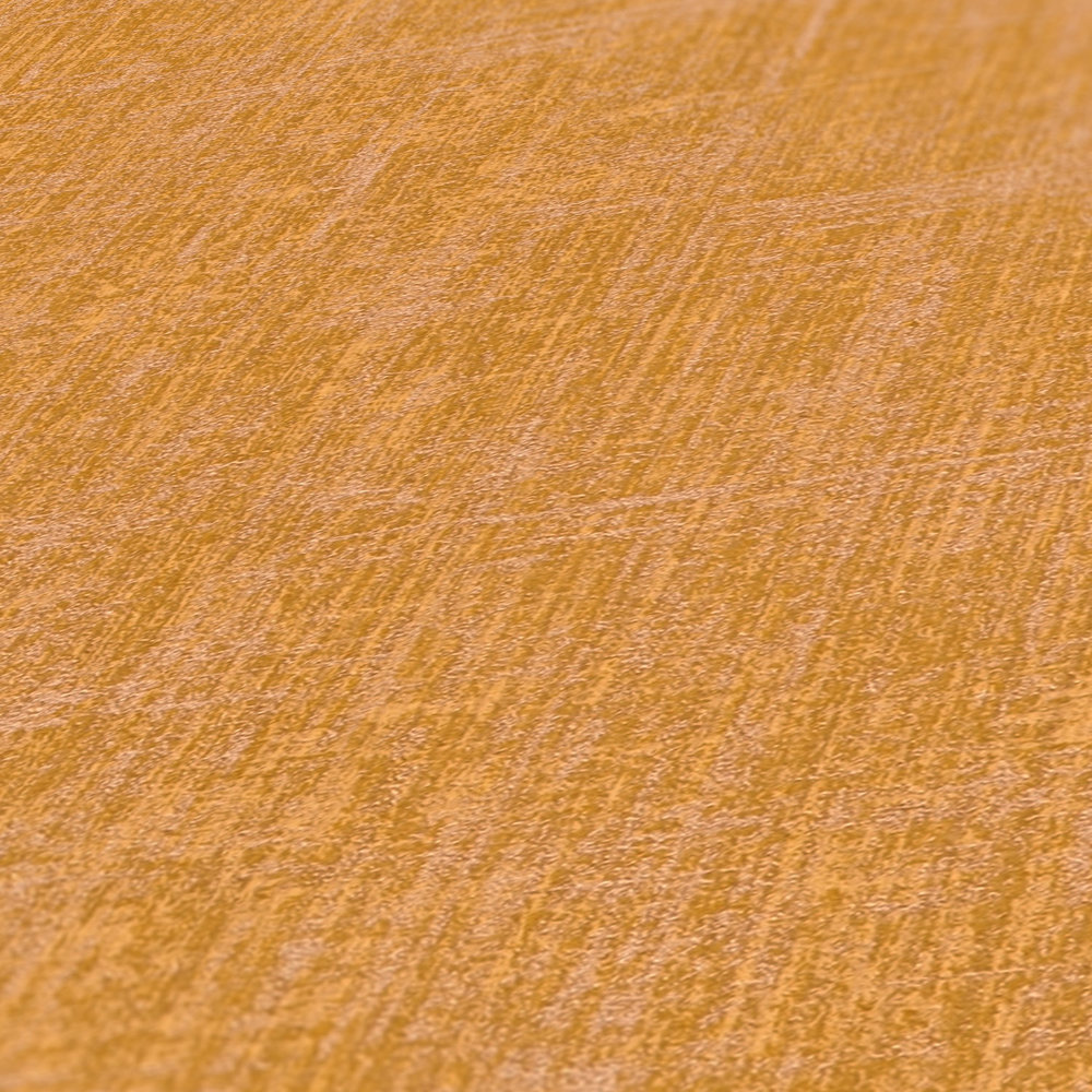             Mosterdgeel behangvlies met grove linnenstructuur - geel
        