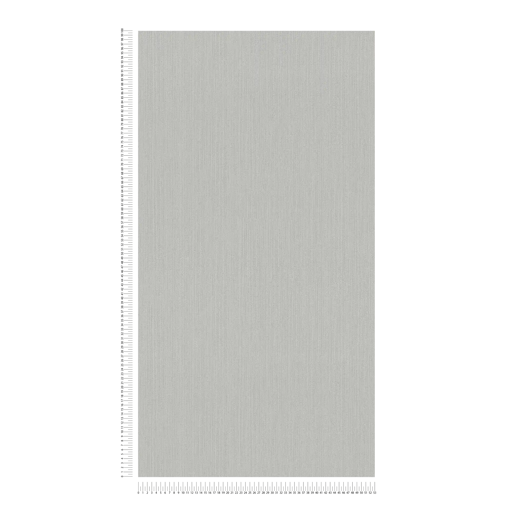             Carta da parati neutra a tinta unita con struttura in rilievo - grigio
        