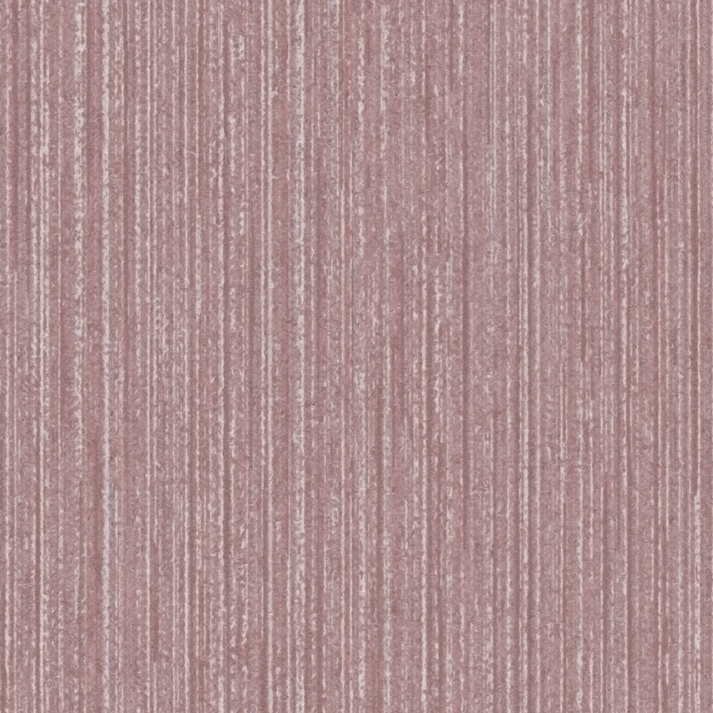             Papel pintado rosa viejo con efecto brillante y aspecto de seda salvaje - Rosa
        