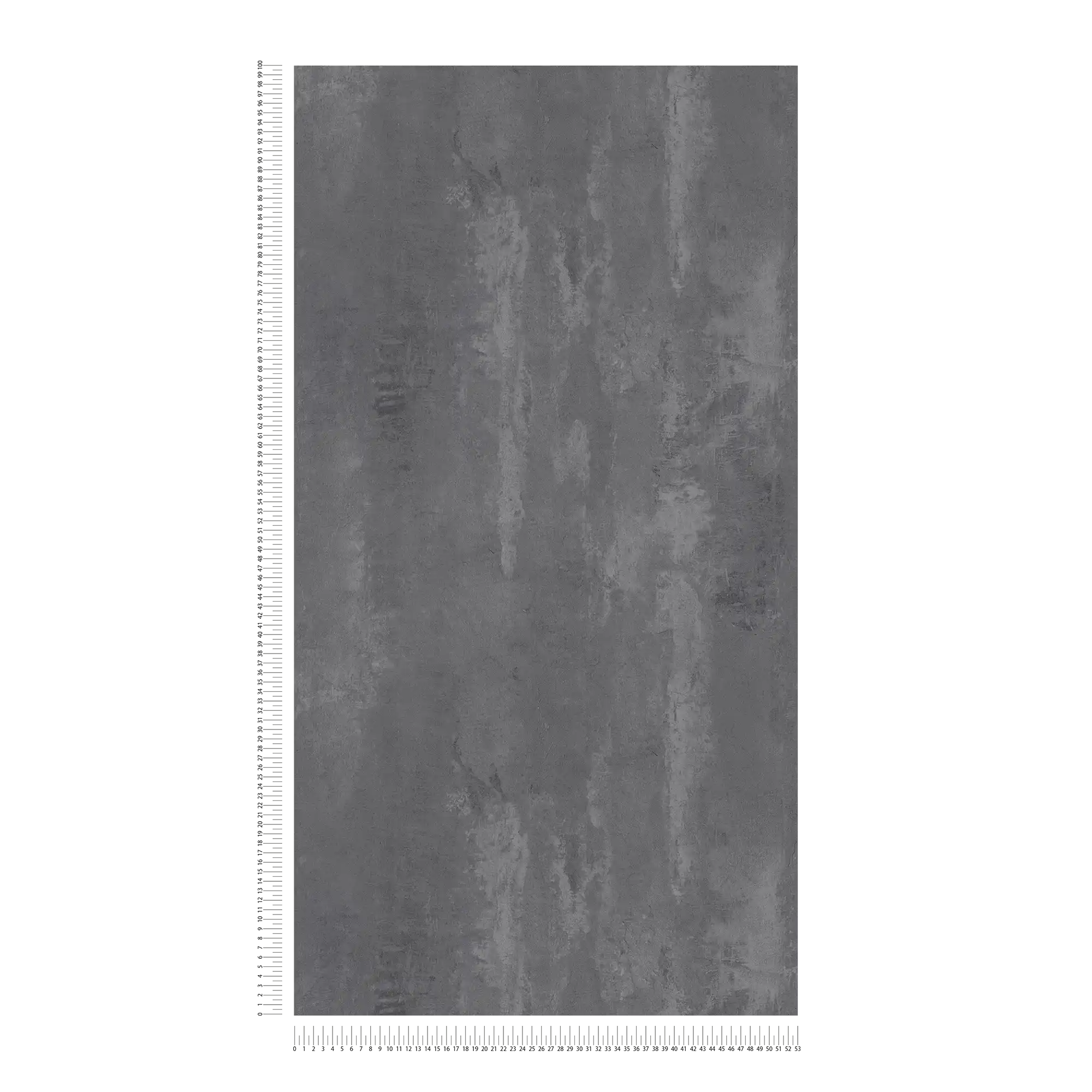             Carta da parati in cemento scuro con motivi rustici e stile industriale - grigio
        