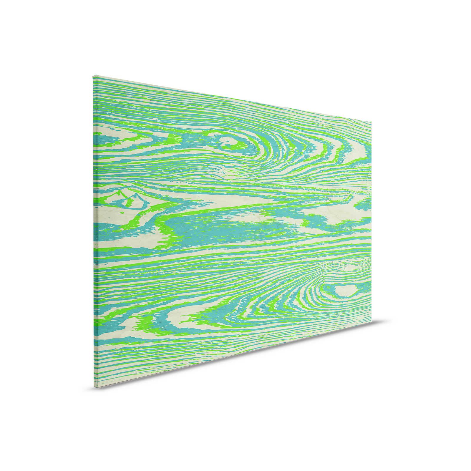         Bounty 1 - Neon Green Canvas Painting Wood Look Design - 0.90 m x 0.60 m
    