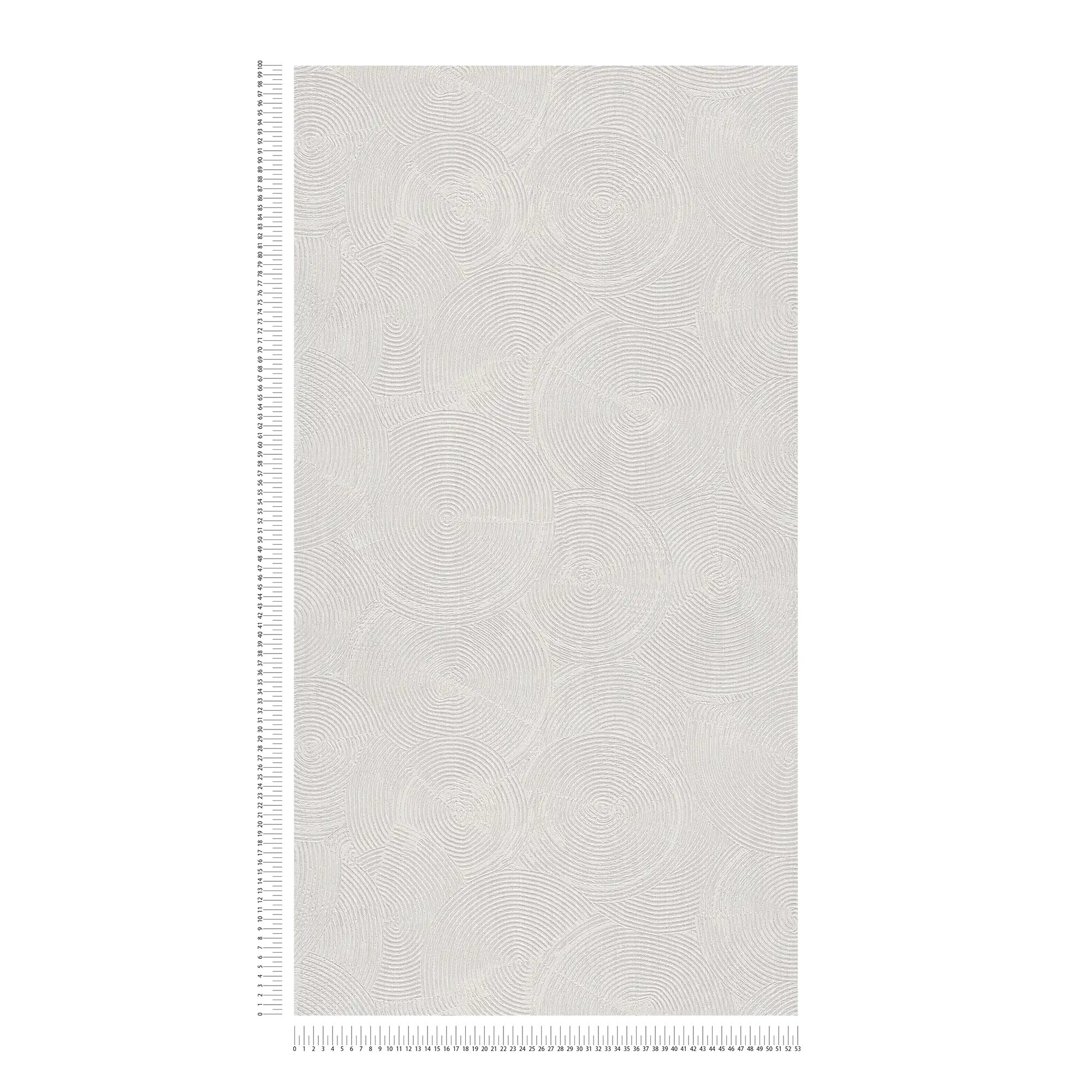             Papier peint à l'aspect plâtreux moderne & accents métalliques - gris, métallique, blanc
        