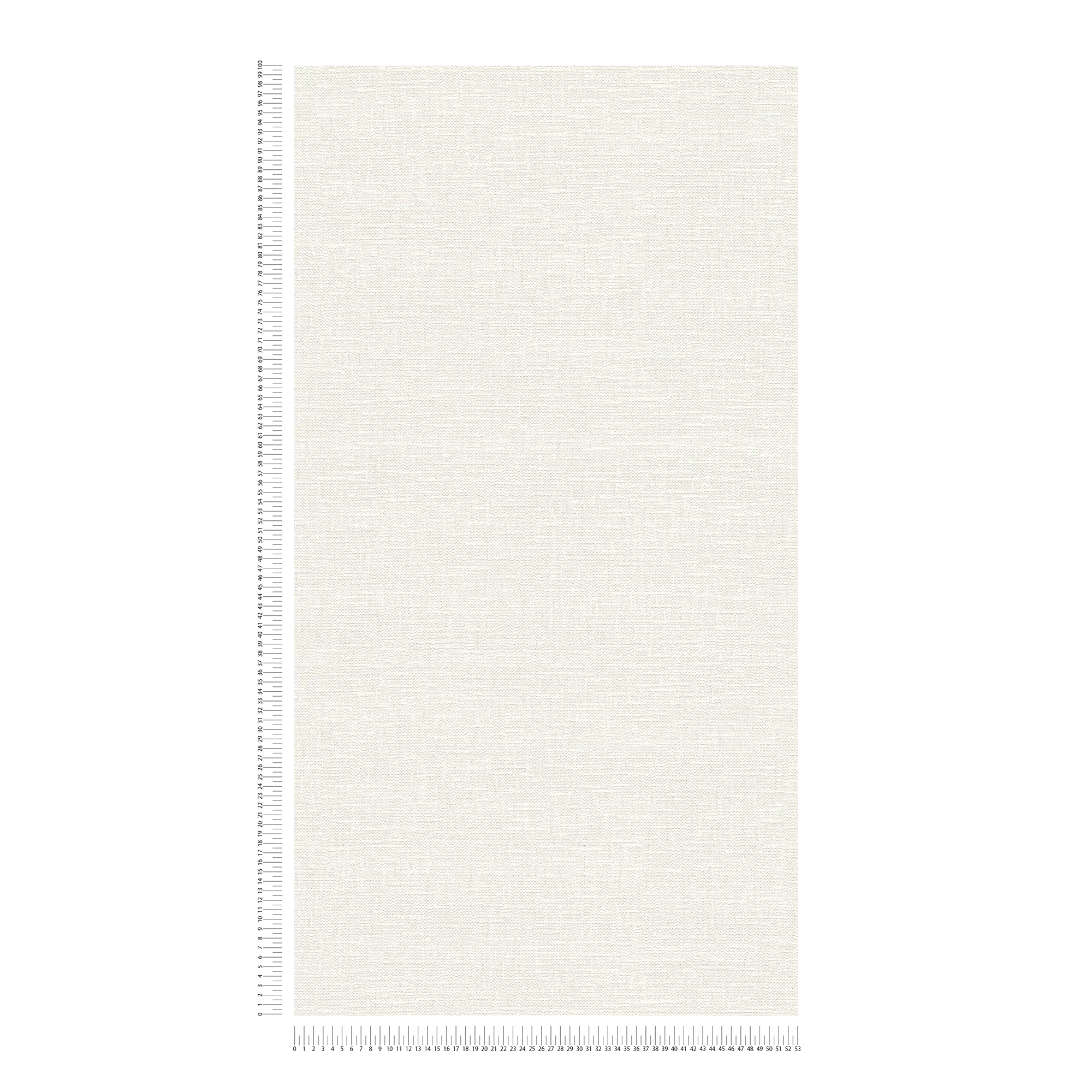             Papier peint rétro aspect lin & structure tissée - Blanc
        