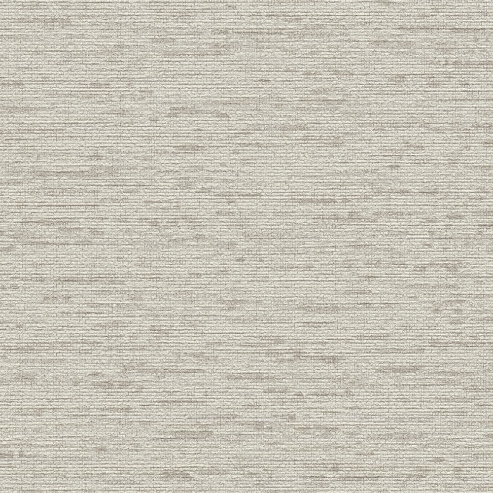             Non-woven wallpaper plain with fabric structure, matt - taupe
        