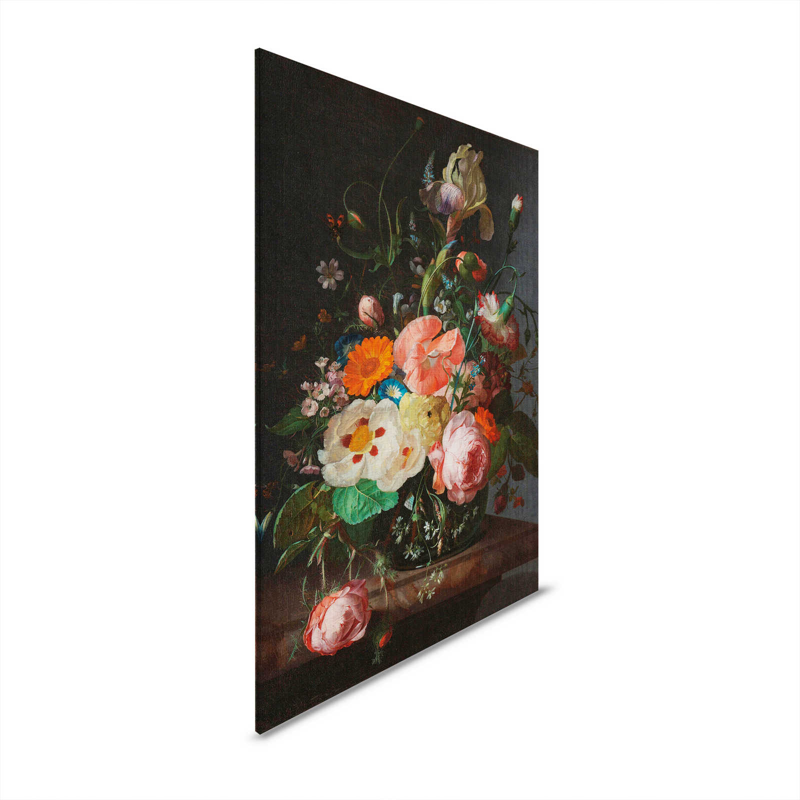 Artists Studio 3 - Bloemrijk Canvas Schilderij Stilleven - 0.80 m x 1.20 m
