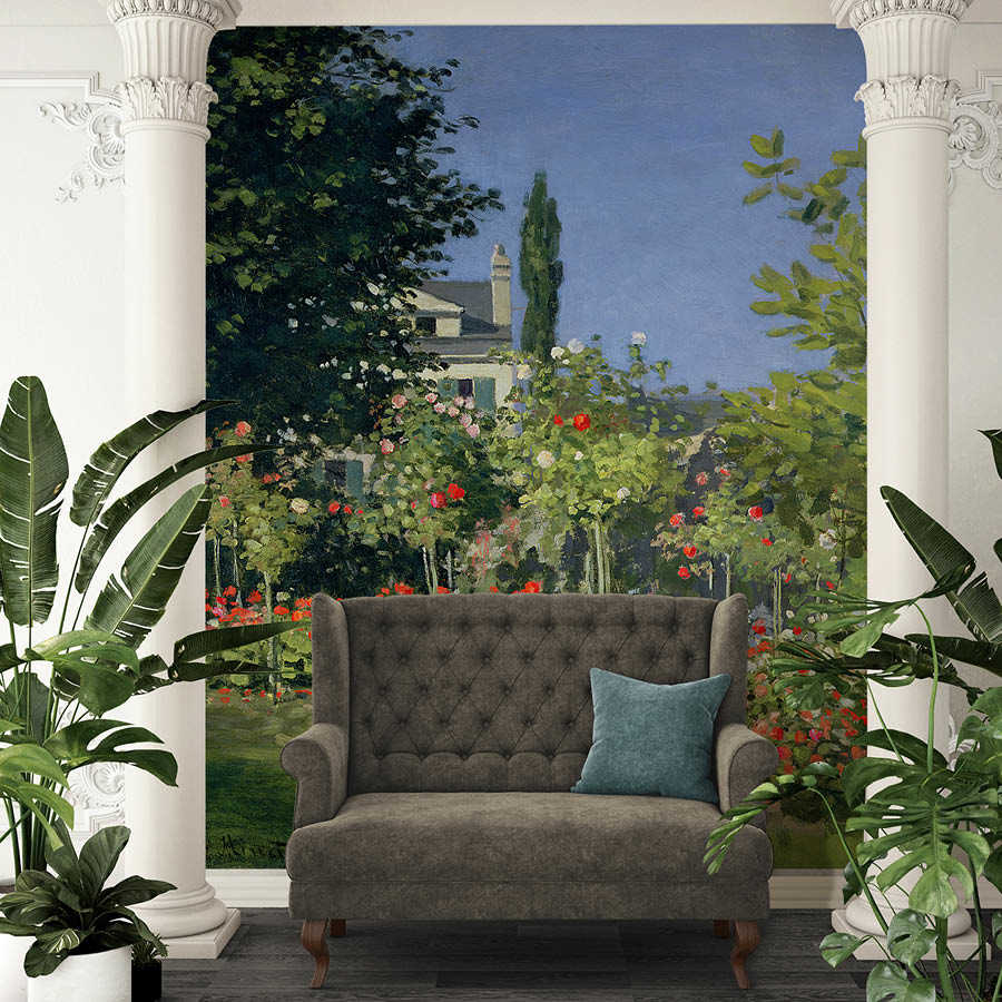         Photo wallpaper "Flowering garden in SainteAdresse" by Claude Monet
    