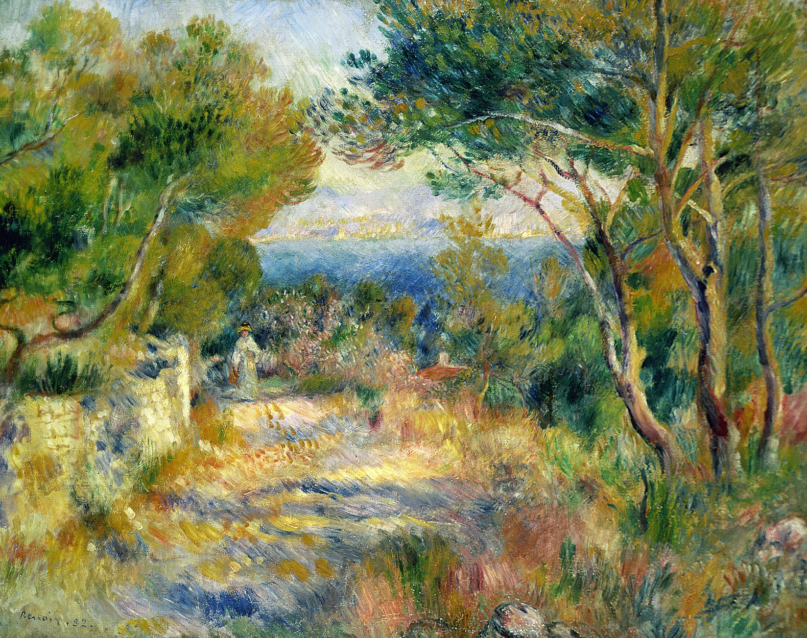             Fotobehang "L'Estaque" van Pierre Auguste Renoir
        