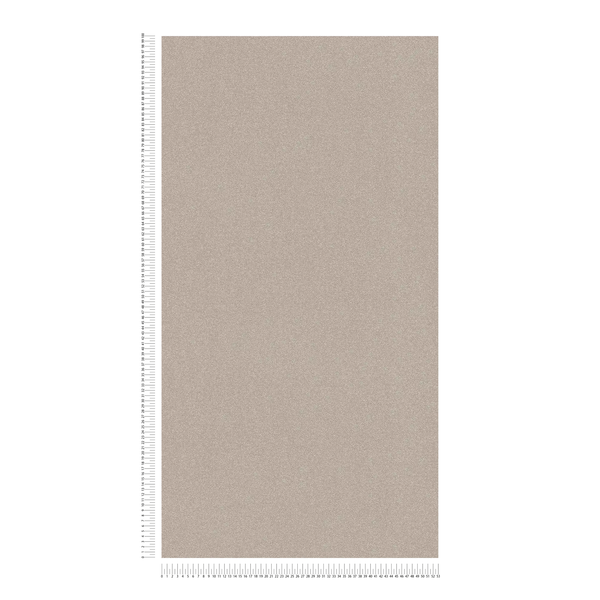             Plain textured wallpaper with linen look - brown
        