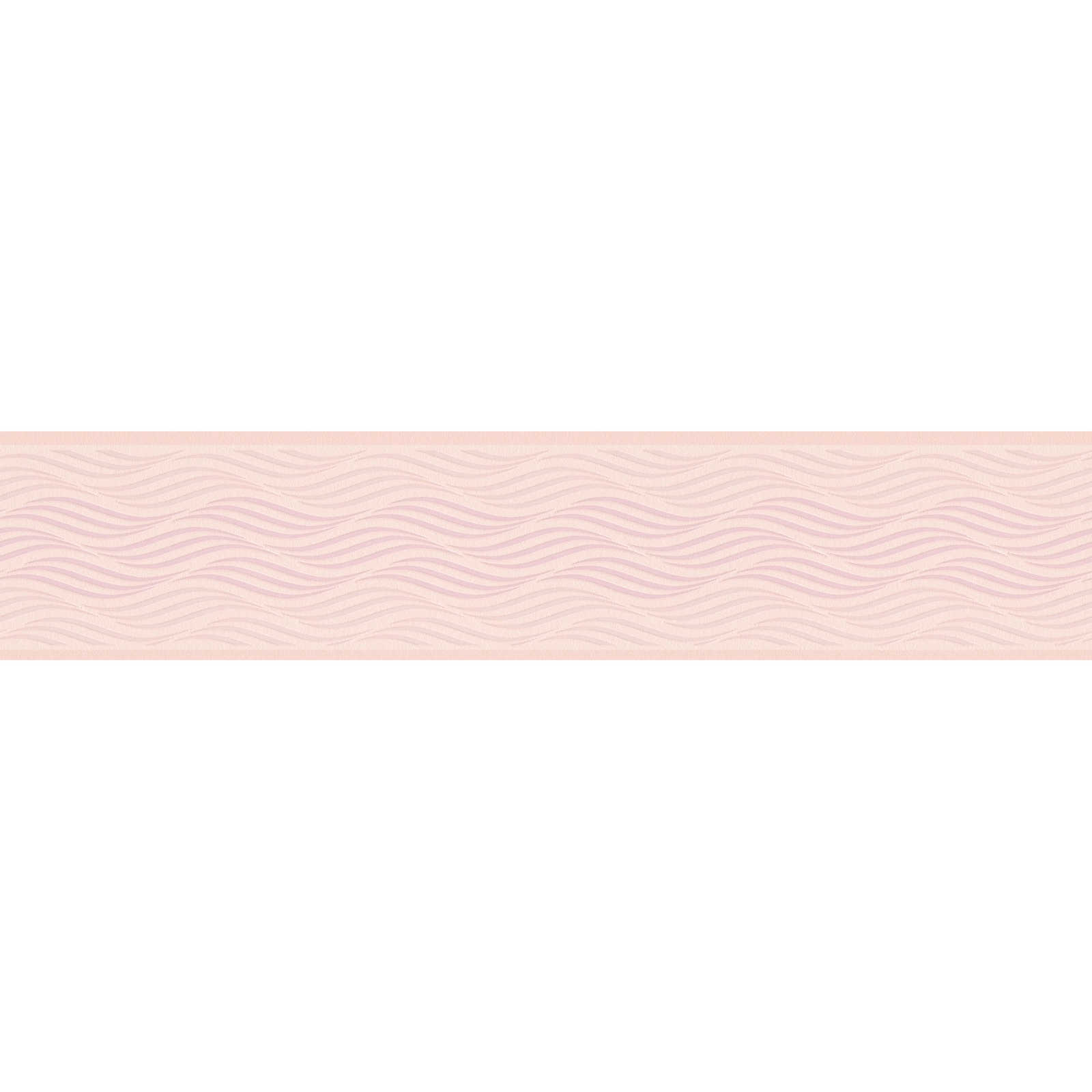         Border with glitter effect & wave pattern - white, pink
    