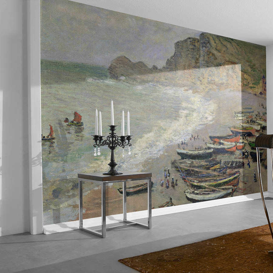         Photo wallpaper "Etretat, beach and the Porte d'Amont" by Claude Monet
    