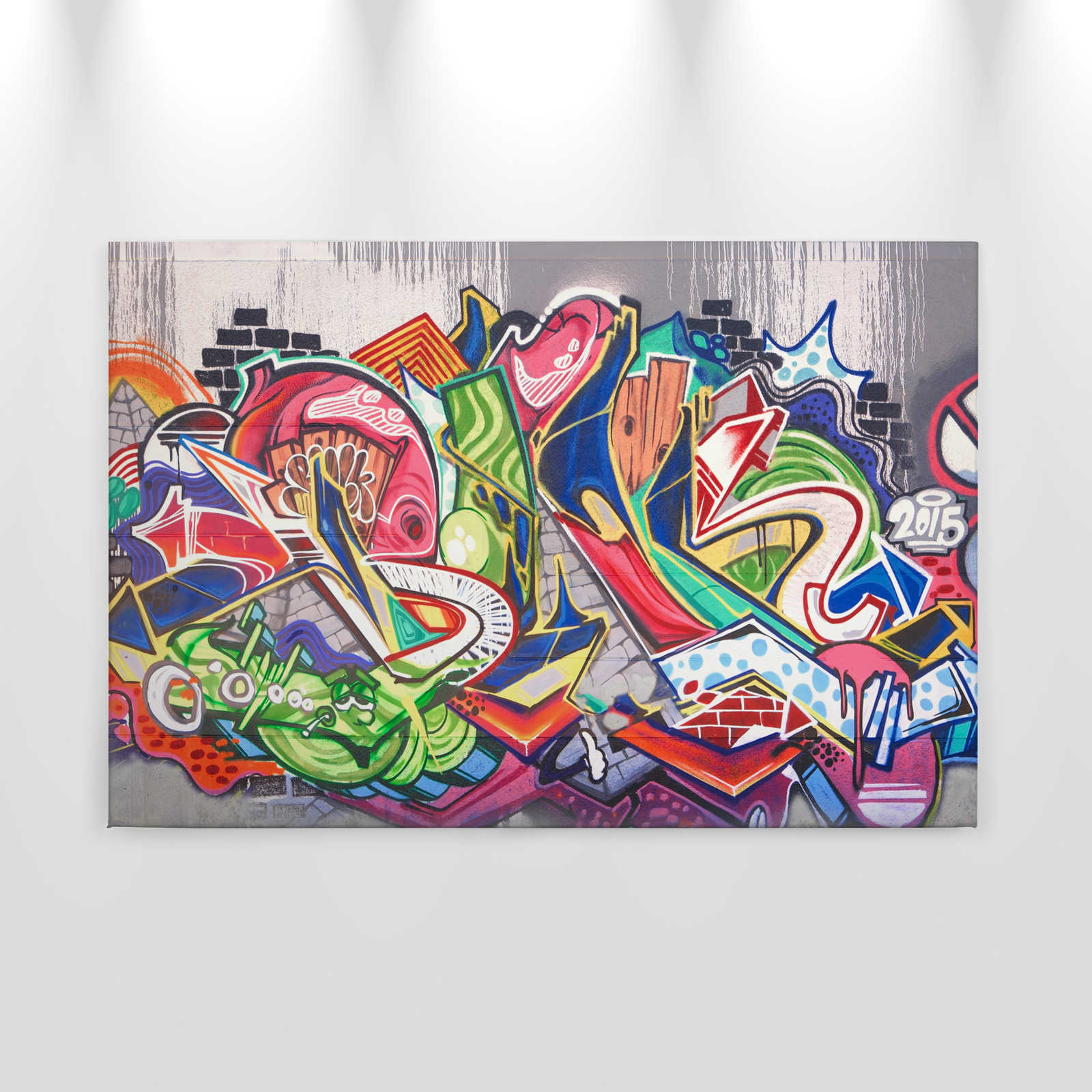             Lienzo de pared Graffiti urbano - 0,90 m x 0,60 m
        