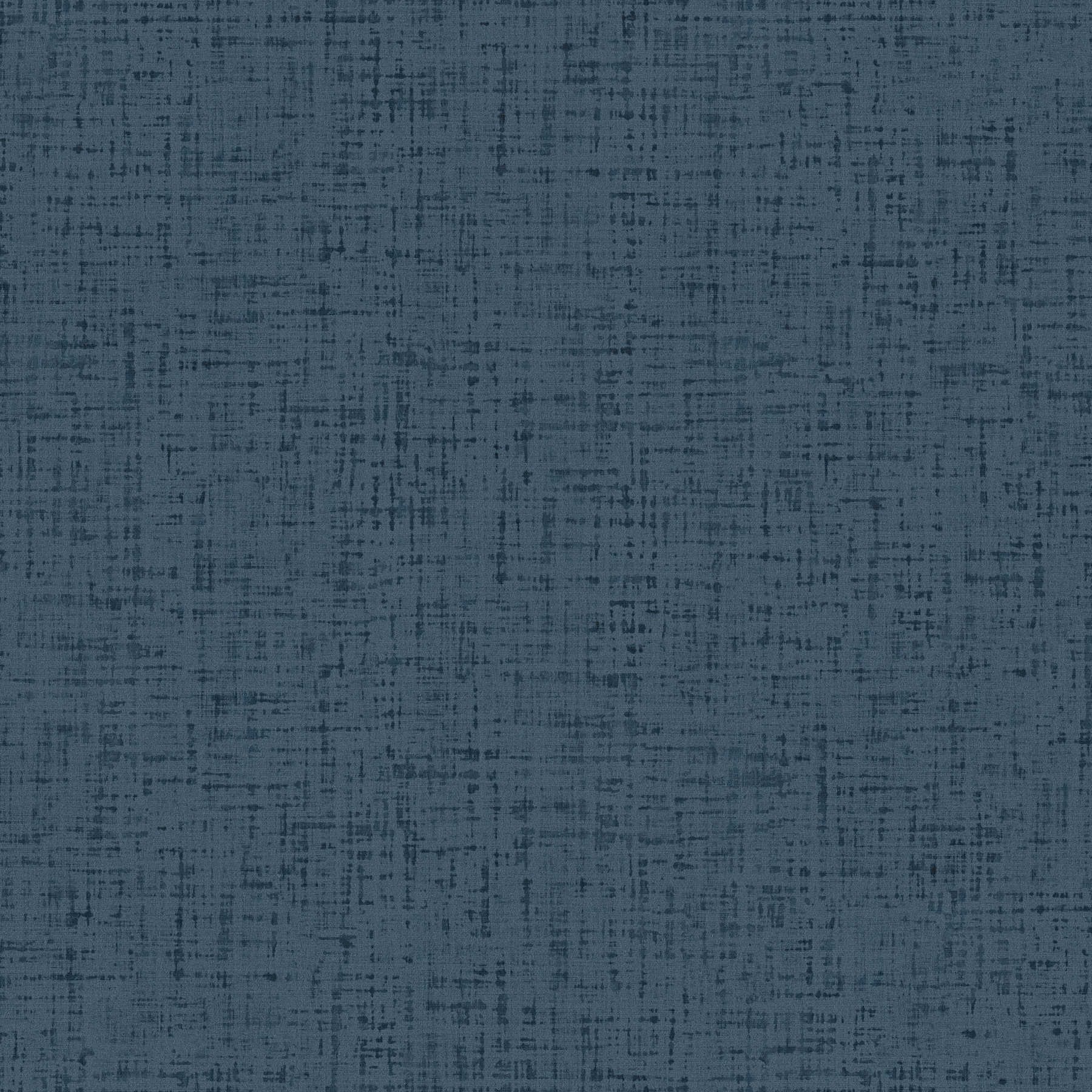 Pattern wallpaper tweed look mottled, textile look - blue
