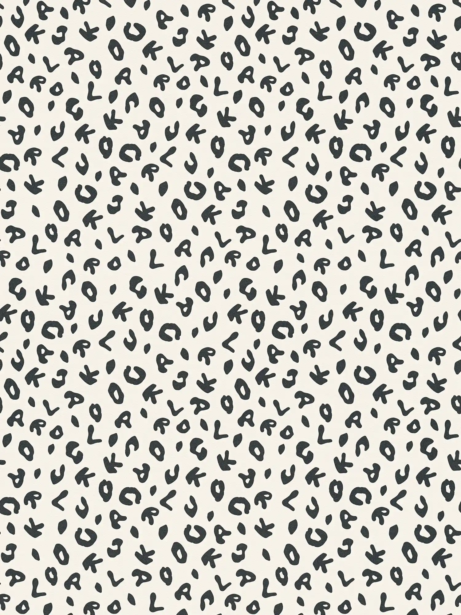             Karl LAGERFELD Papier peint style imprimé léopard - noir, blanc
        