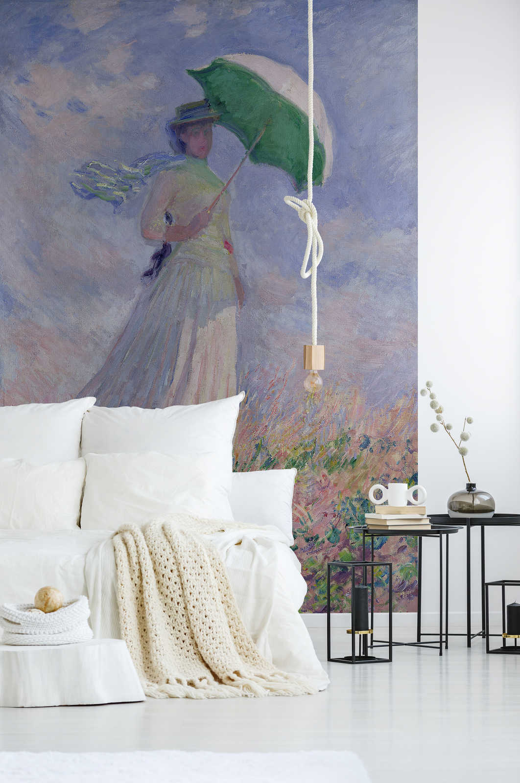             Fotomurali "Donna con ombrellino girata a destra" di Claude Monet
        