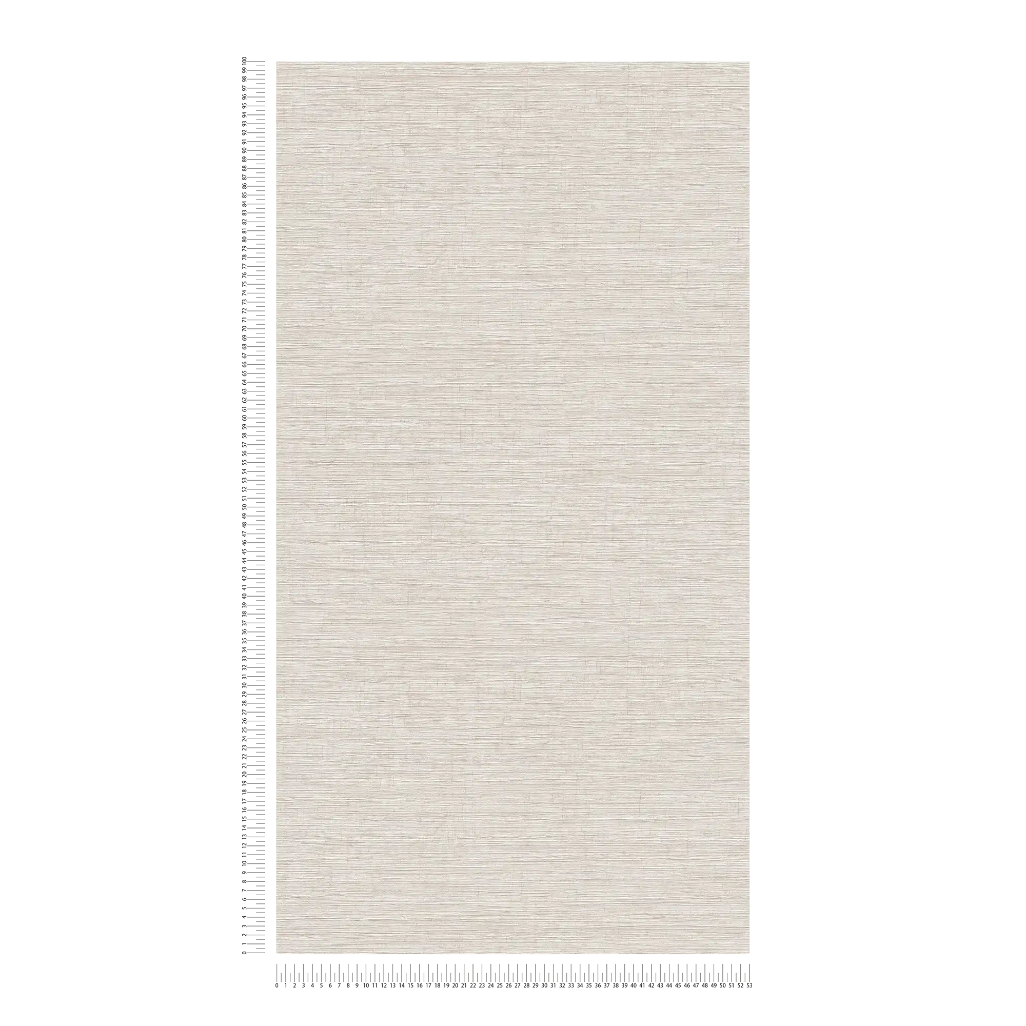             Papier peint intissé chiné avec motif textile gaufré - beige, marron, gris
        