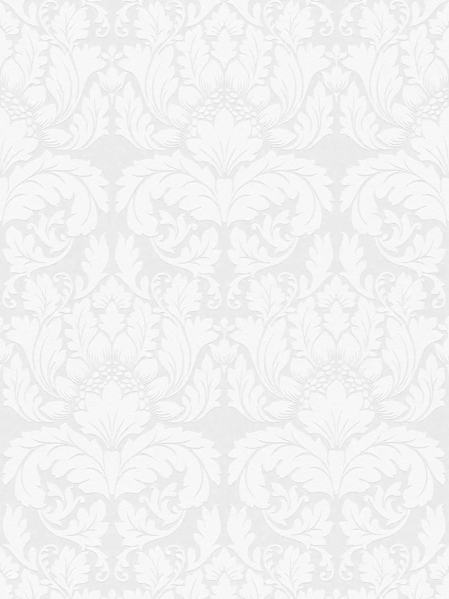 Baroque wallpaper paintable with floral design
