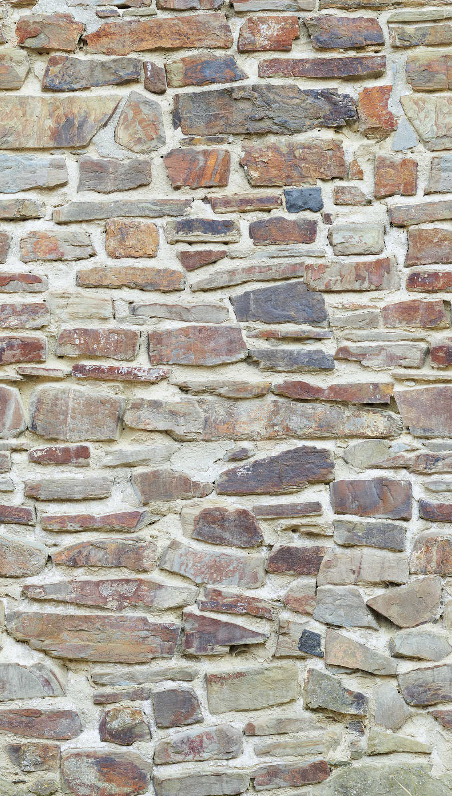             Carta da parati classica Stone Wall Optics in colori chiari - Beige, Marrone, Crema
        